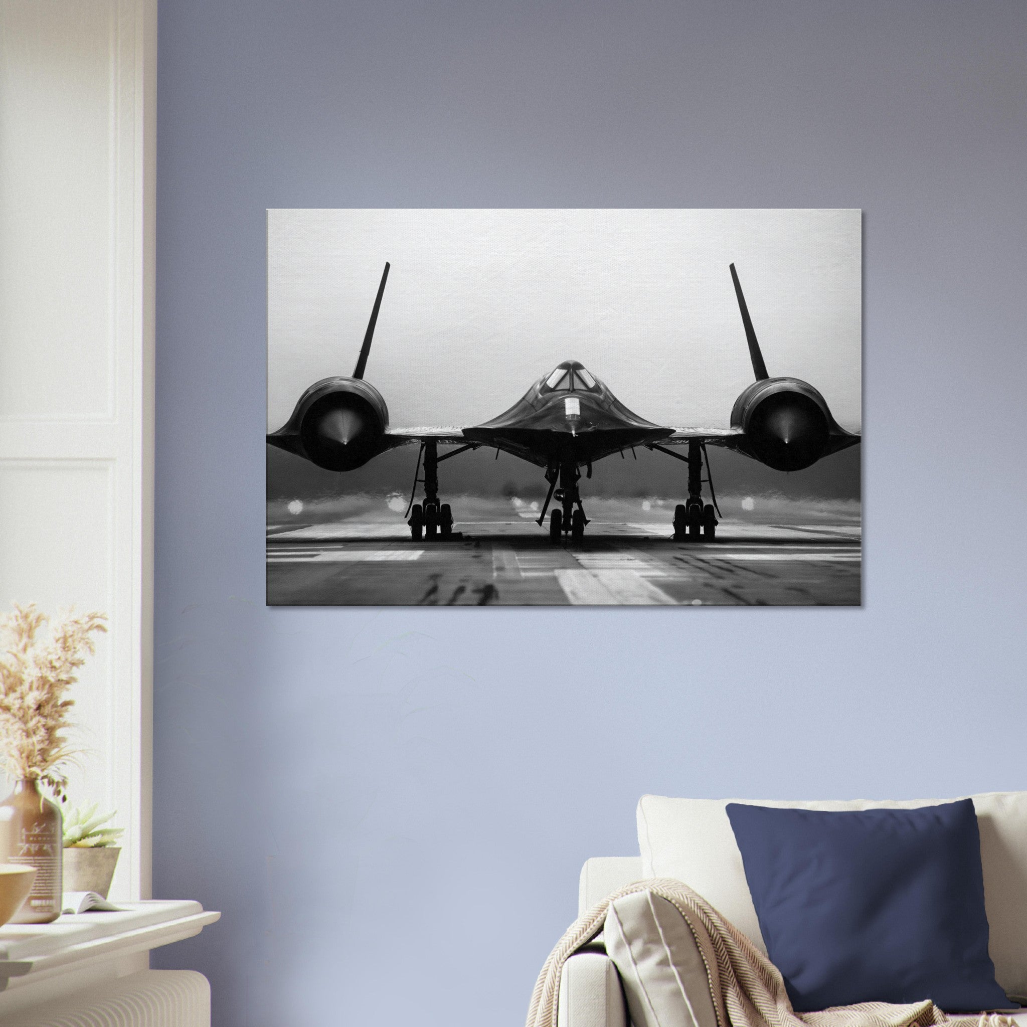 SR-71 "Blackbird" Front View on Canvas - I Love a Hangar