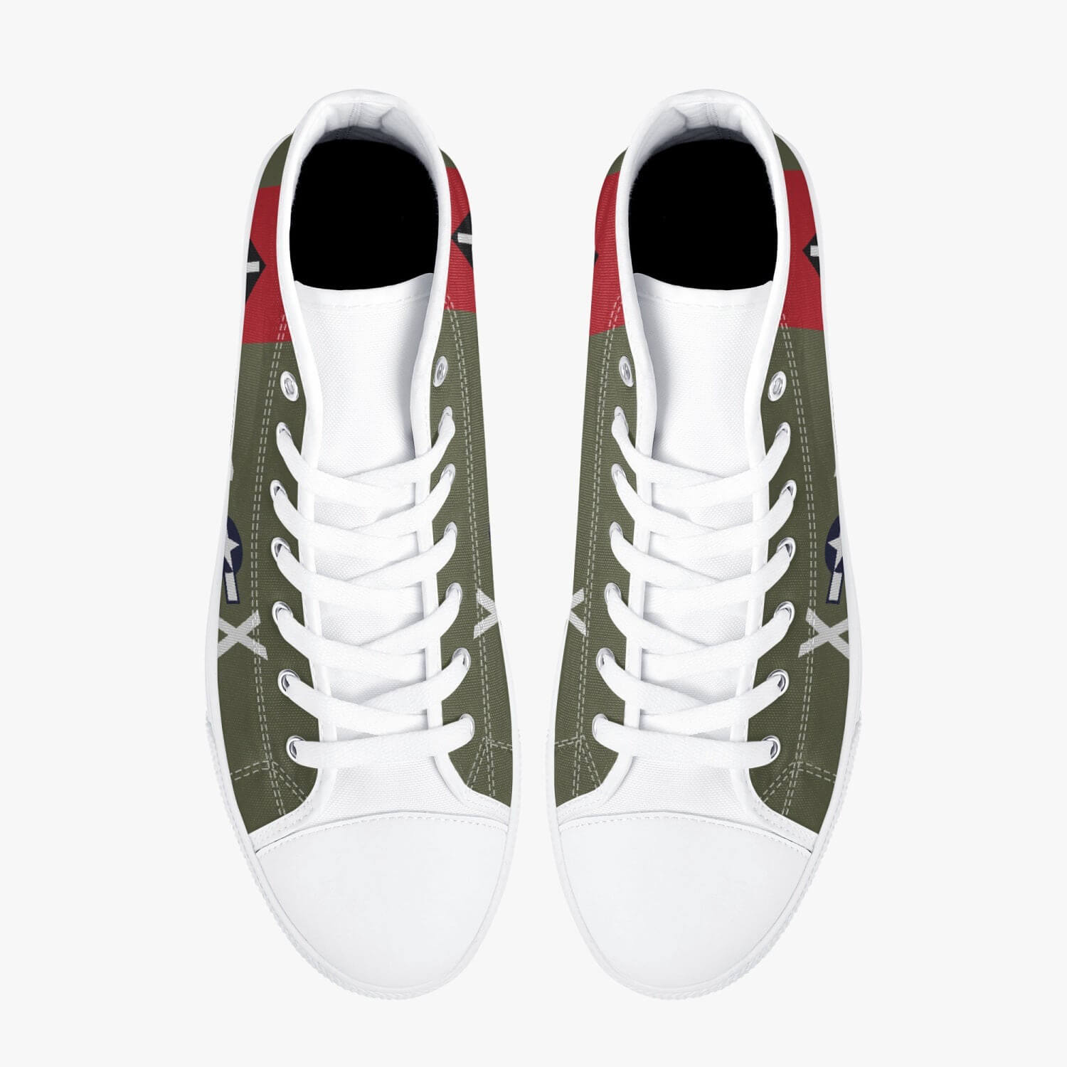 B-17 "Texas Raiders" High Top Canvas Shoes - I Love a Hangar