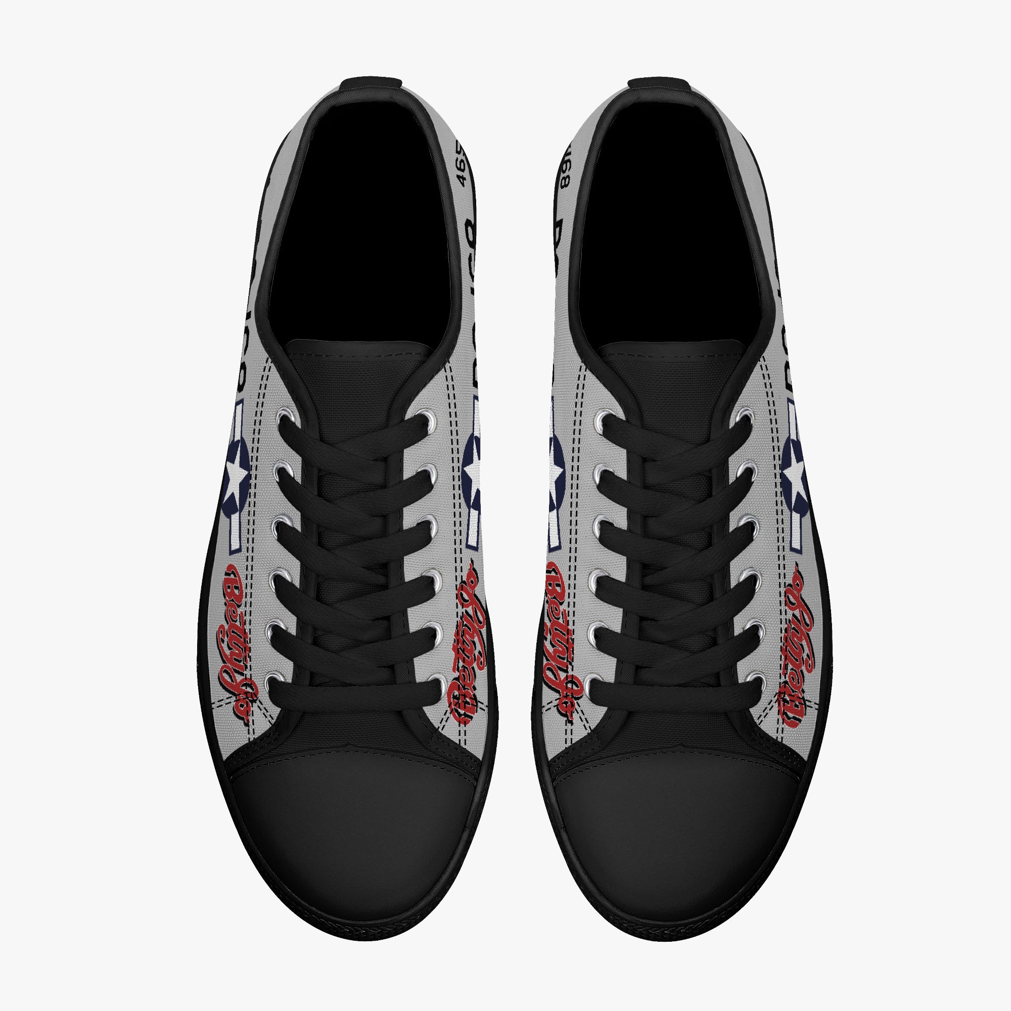 F-82 "Betty Jo" Low Top Canvas Shoes - I Love a Hangar