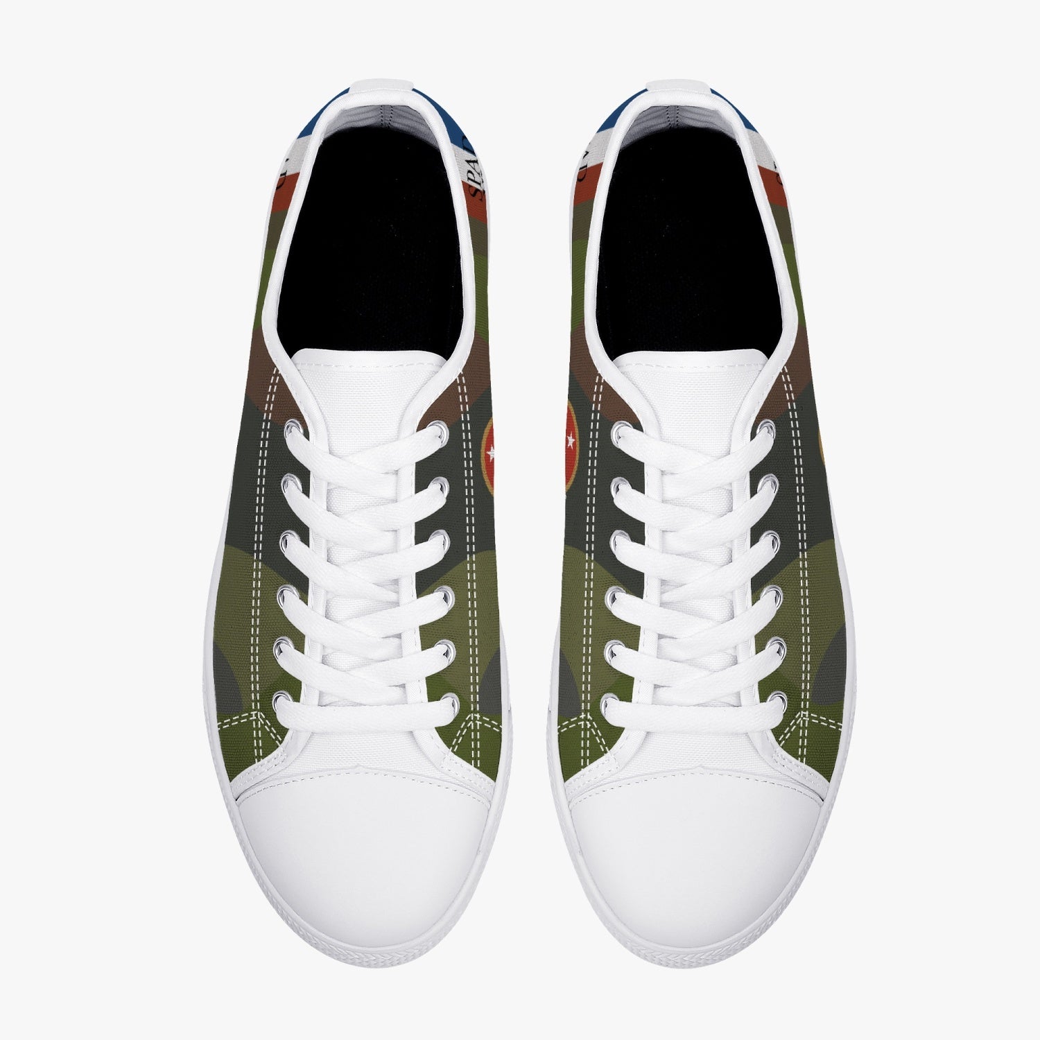 SPAD XVI of Billy Mitchell Low Top Canvas Shoes - I Love a Hangar