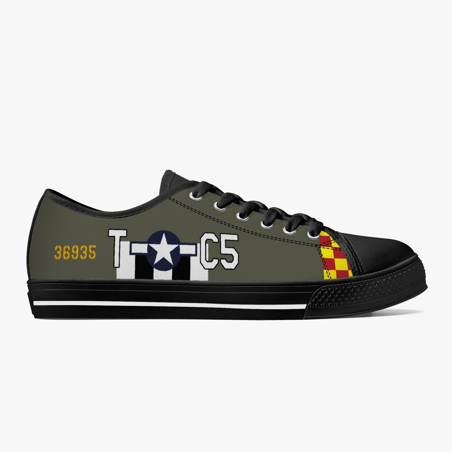 P-51 "Hurry Home Honey" Low Top Canvas Shoes - I Love a Hangar