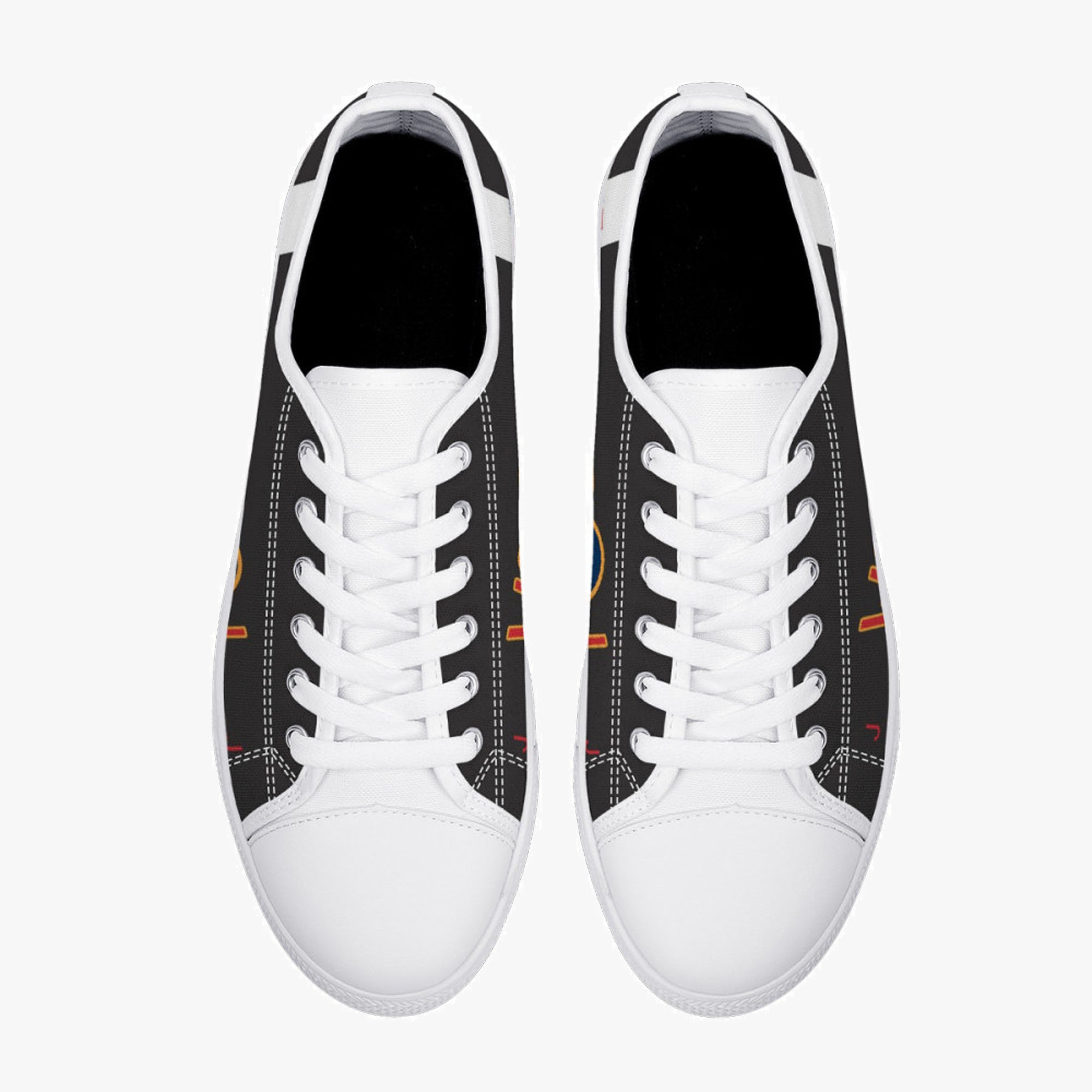 Lancaster "J for Johnnie" Low Top Canvas Shoes (Black) - I Love a Hangar