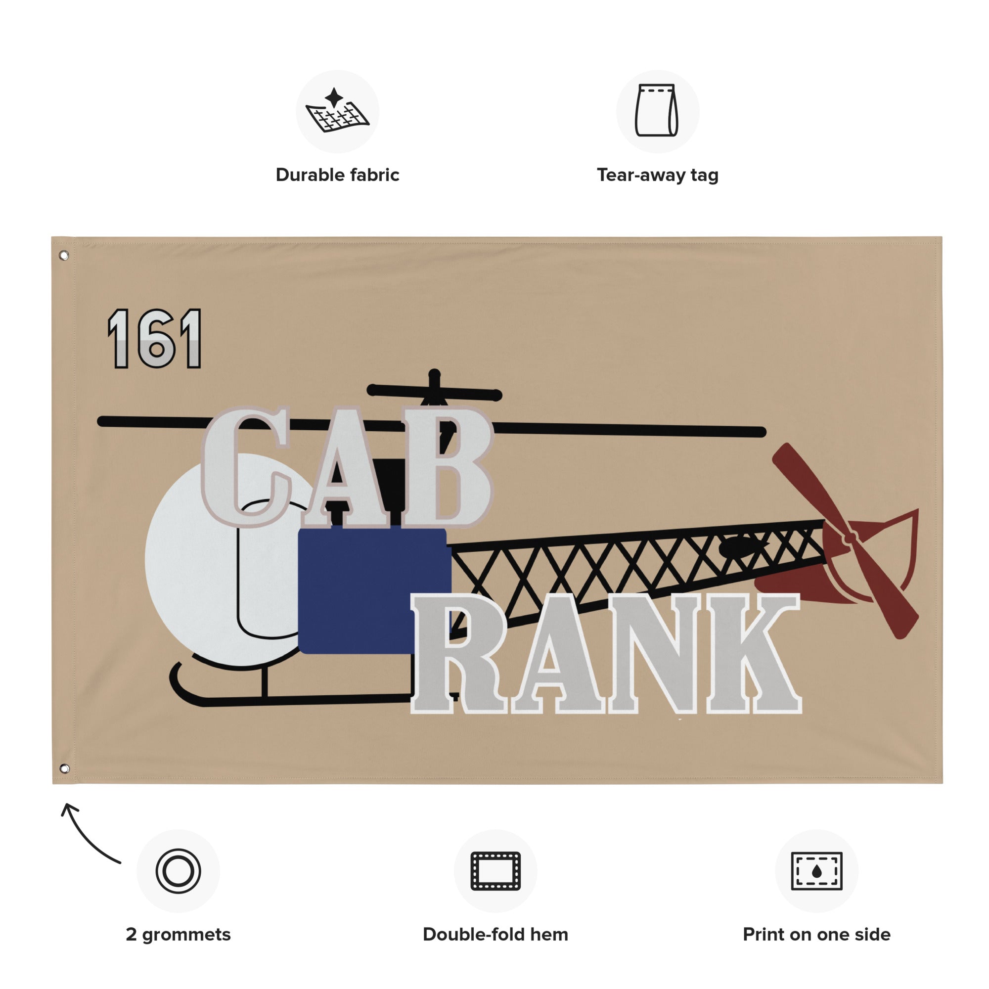 "161 Cab Rank" Flag - I Love a Hangar