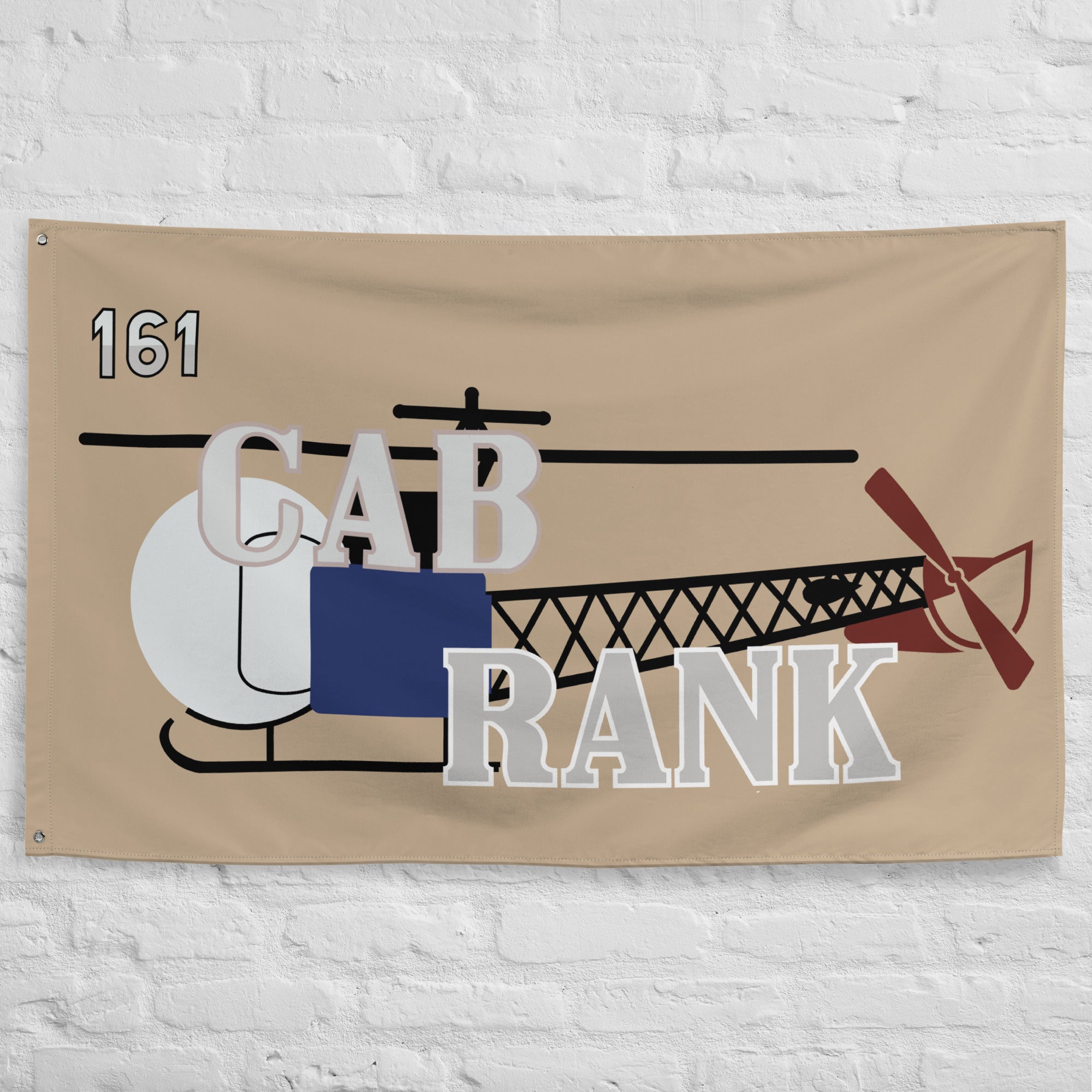 "161 Cab Rank" Flag - I Love a Hangar