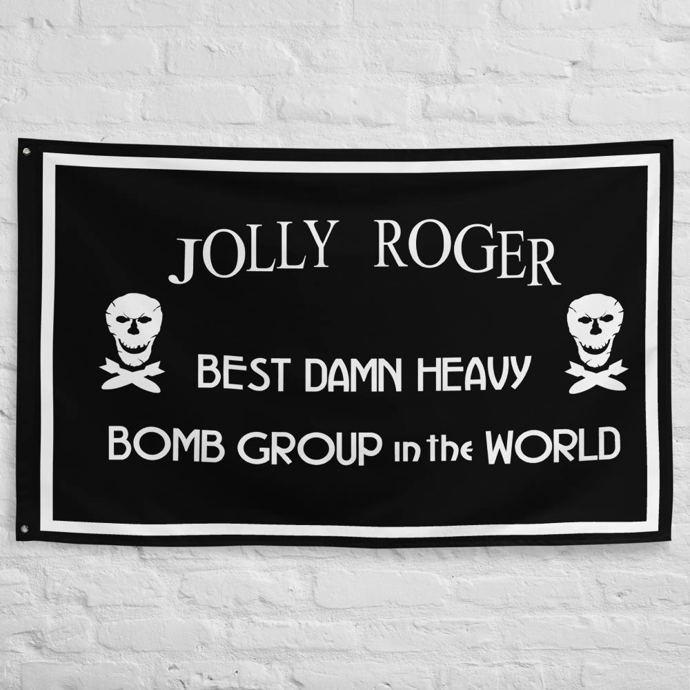 90th Bomb Group "Jolly Roger" Flag - I Love a Hangar
