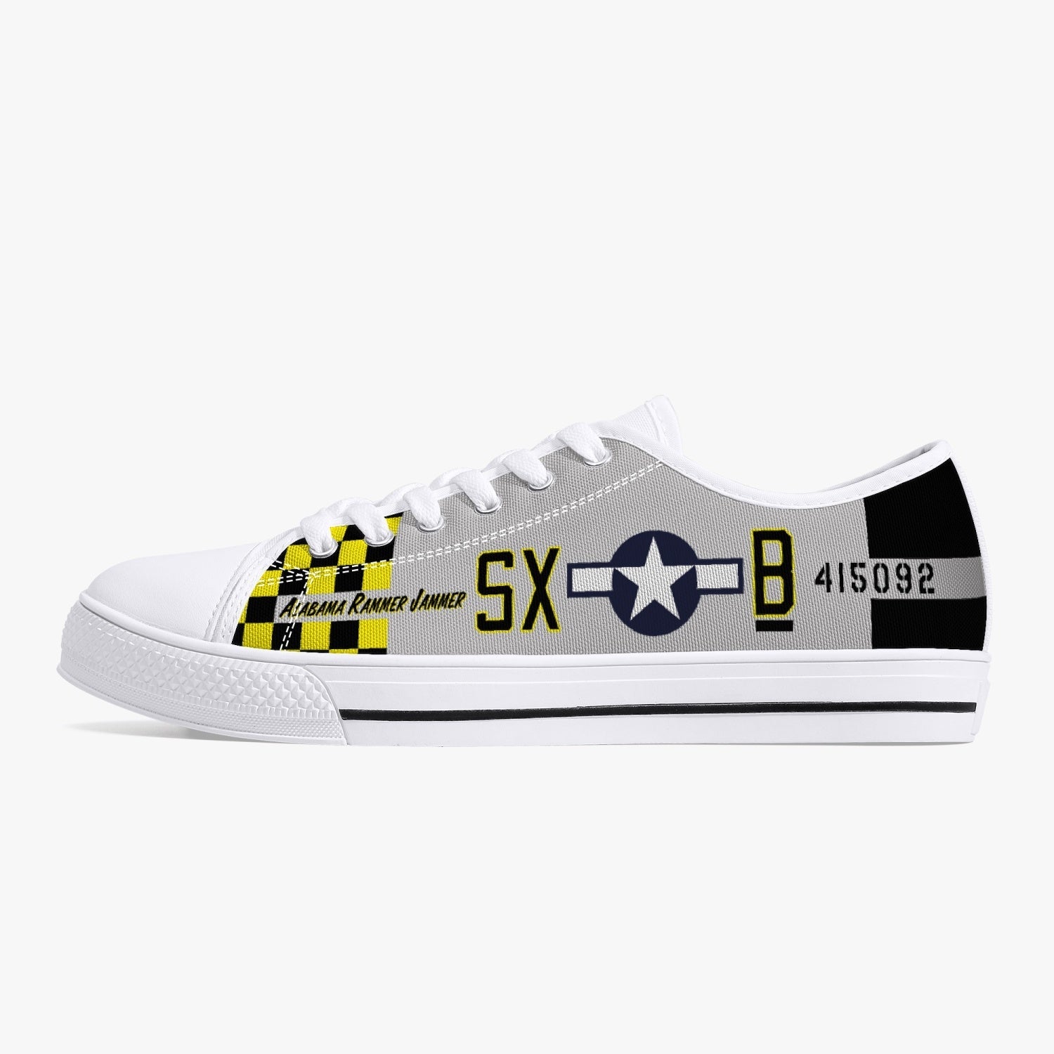 P-51 "Alabama Rammer Jammer" Low Top Canvas Shoes - I Love a Hangar
