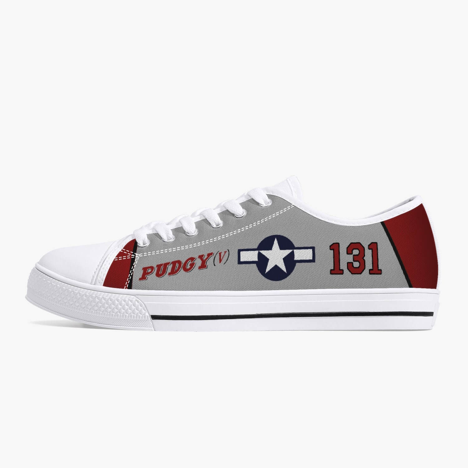 P-38 "Pudgy V" Low Top Canvas Shoes - I Love a Hangar