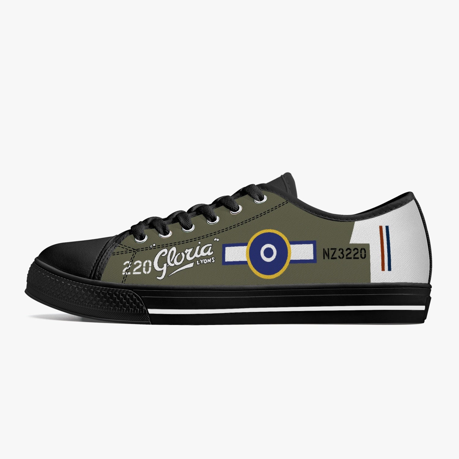 P-40 "Gloria Lyons" Low Top Canvas Shoes - I Love a Hangar