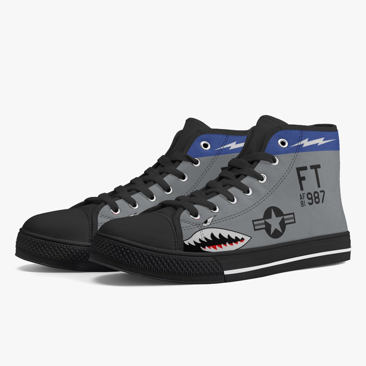 A-10 "Flying Tigers" High Top Canvas Shoes - I Love a Hangar
