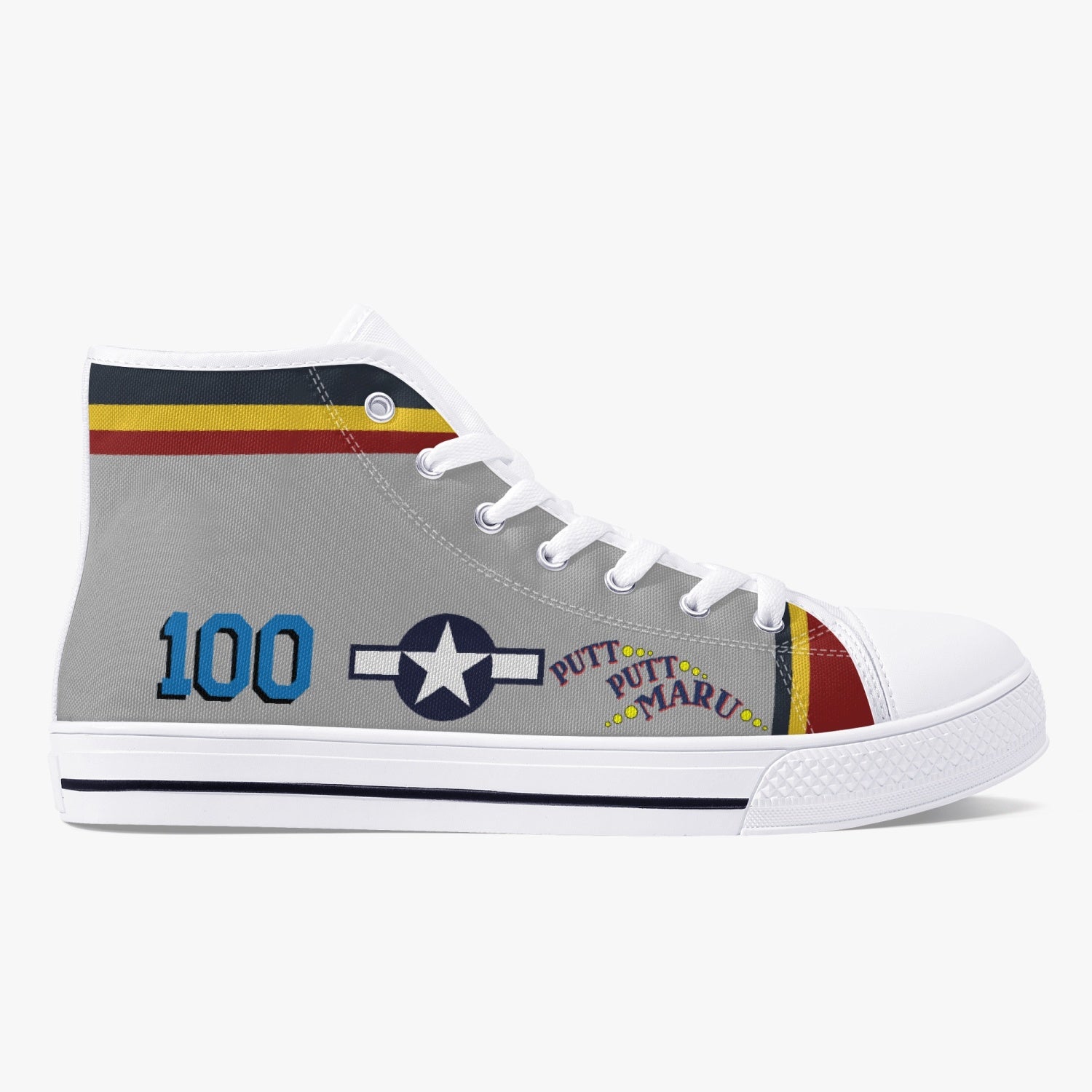 P-38 "Putt Putt Maru" High Top Canvas Shoes - I Love a Hangar
