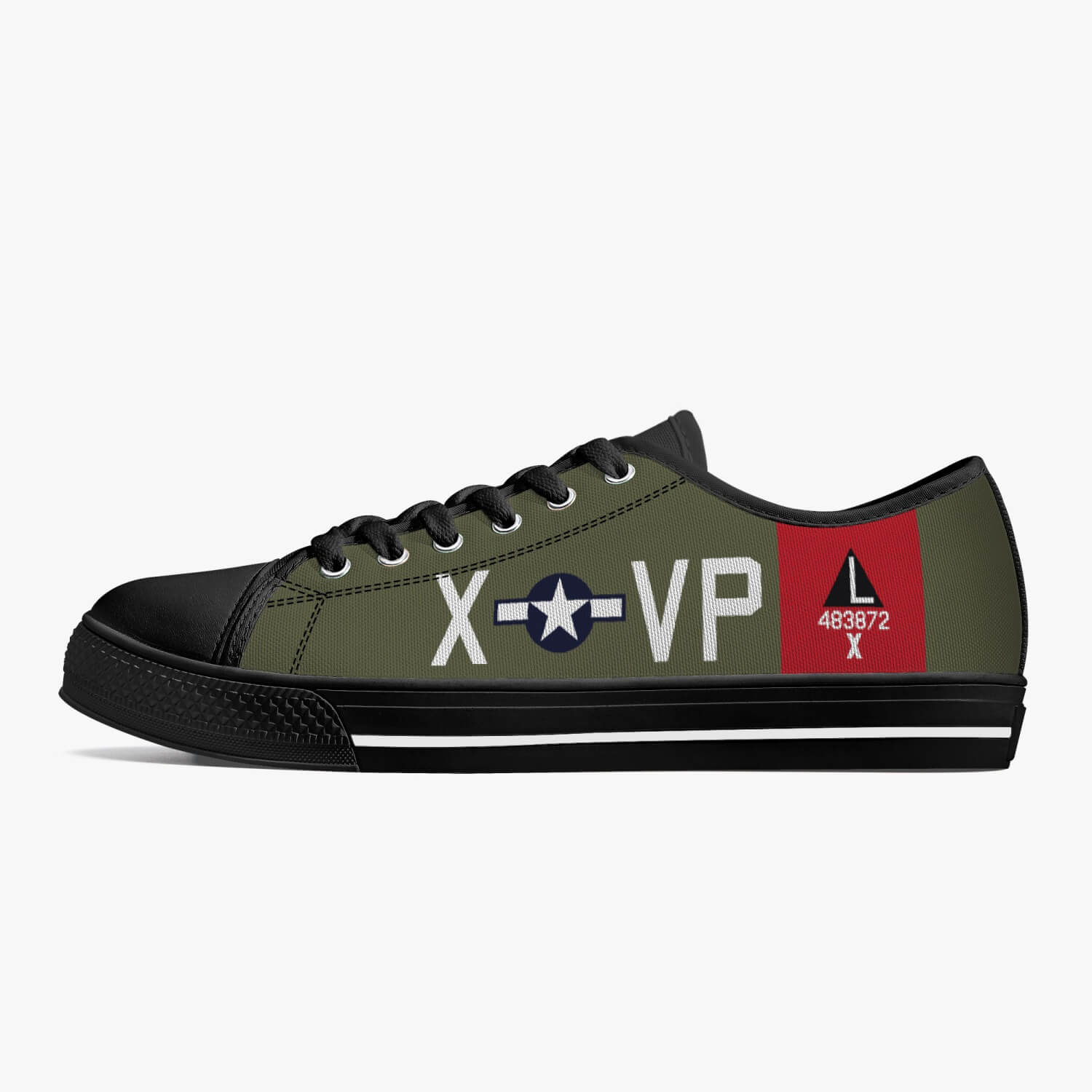 B-17 "Texas Raiders" Low Top Canvas Shoes - I Love a Hangar