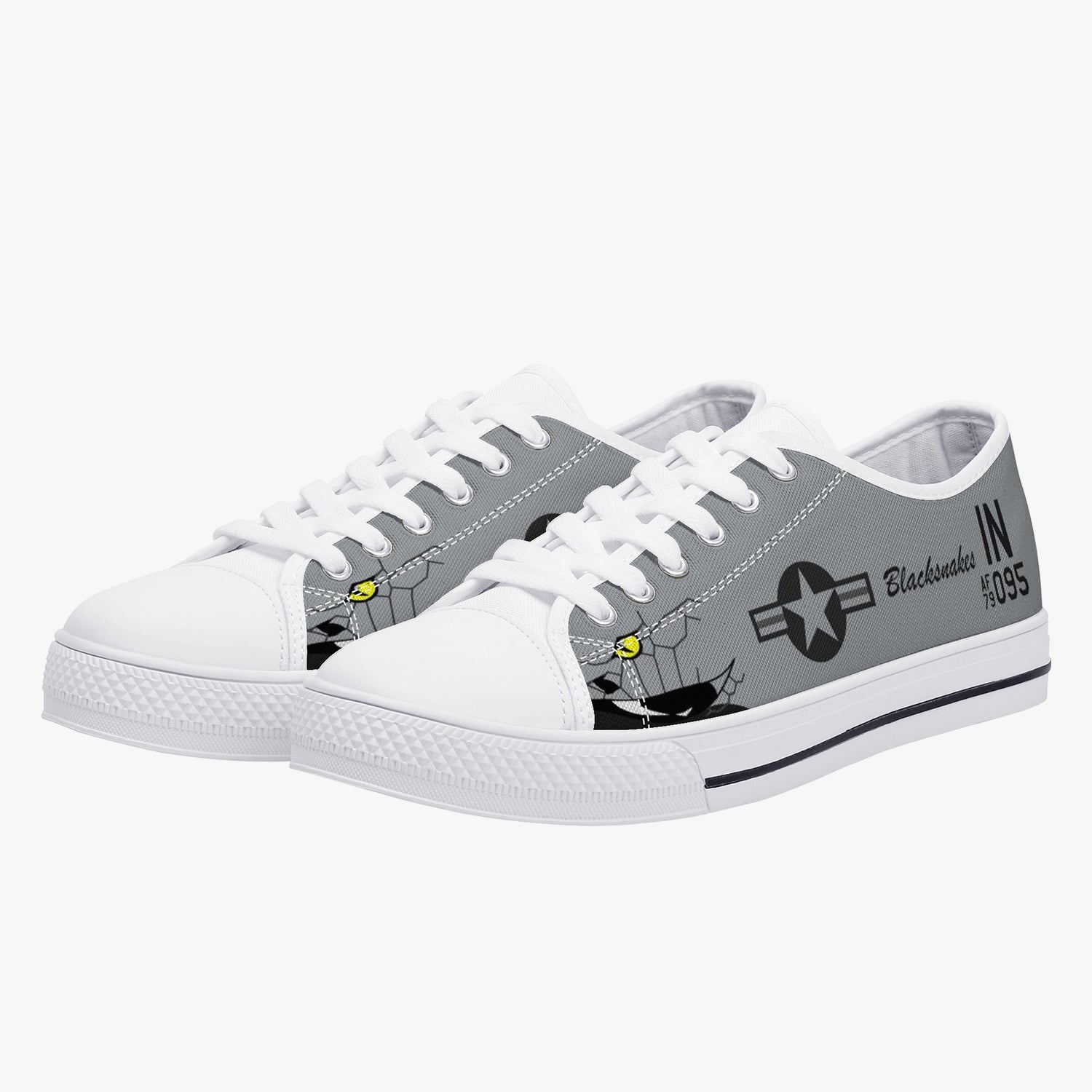A-10 "Blacksnakes" Low Top Canvas Shoes - I Love a Hangar