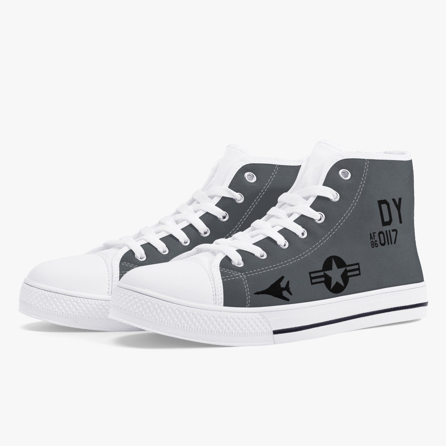 B-1 Lancer (86-0117) High Top Canvas Shoes - I Love a Hangar