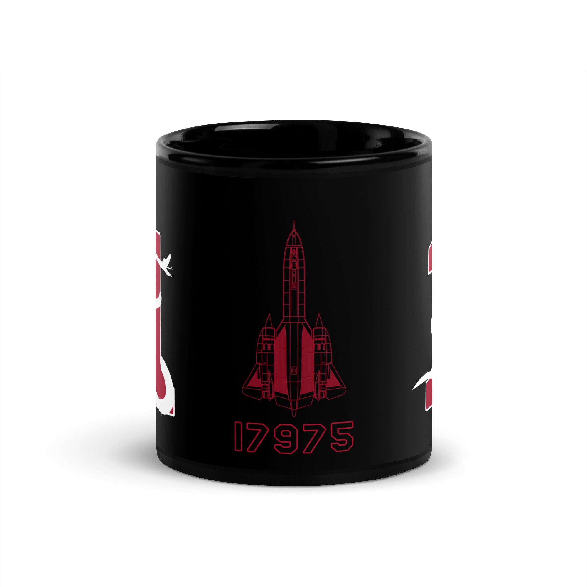 SR-71 "Blackbird" (61-7975) Black Glossy Mug - I Love a Hangar