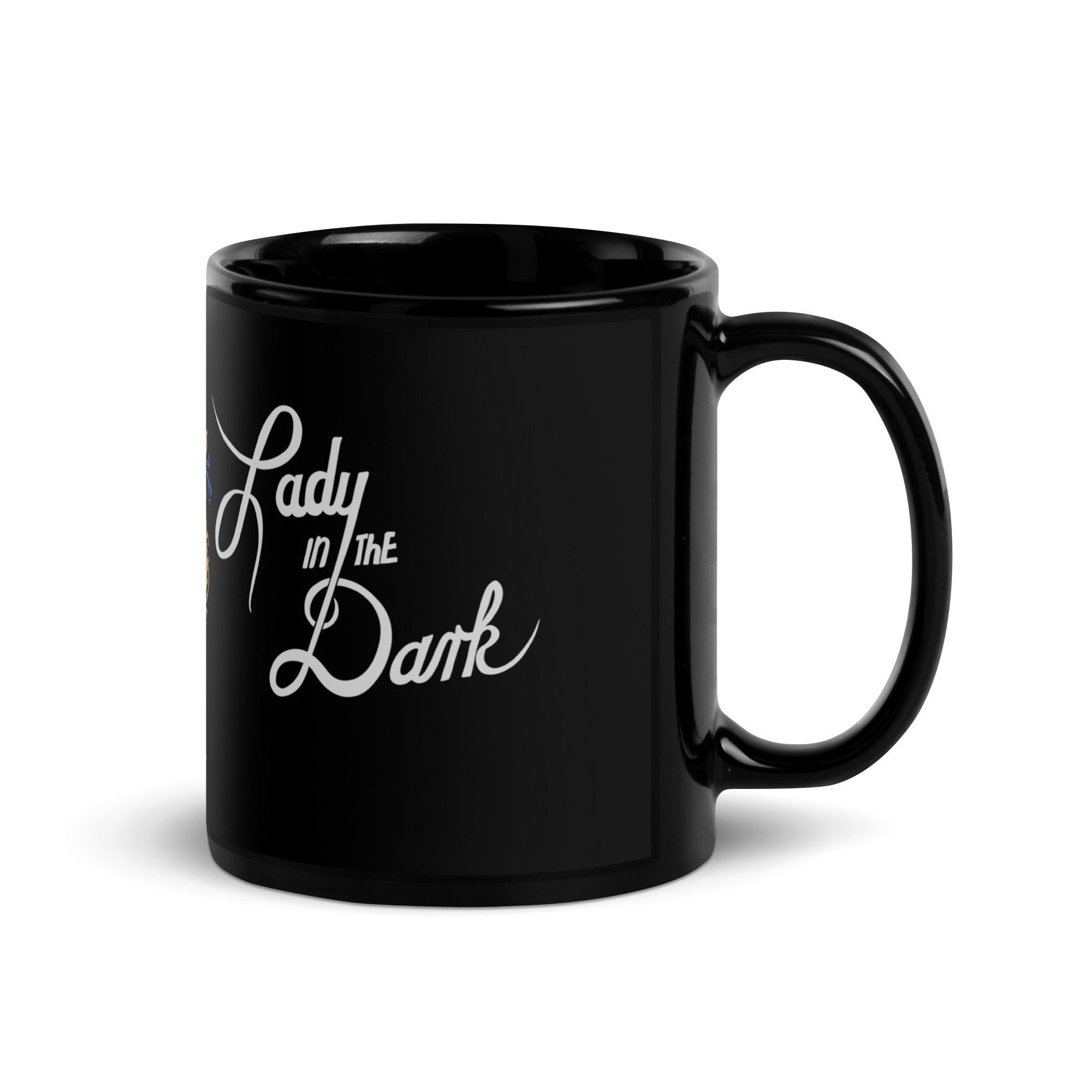 P-51 "Lady in the Dark" Black Glossy Mug - I Love a Hangar