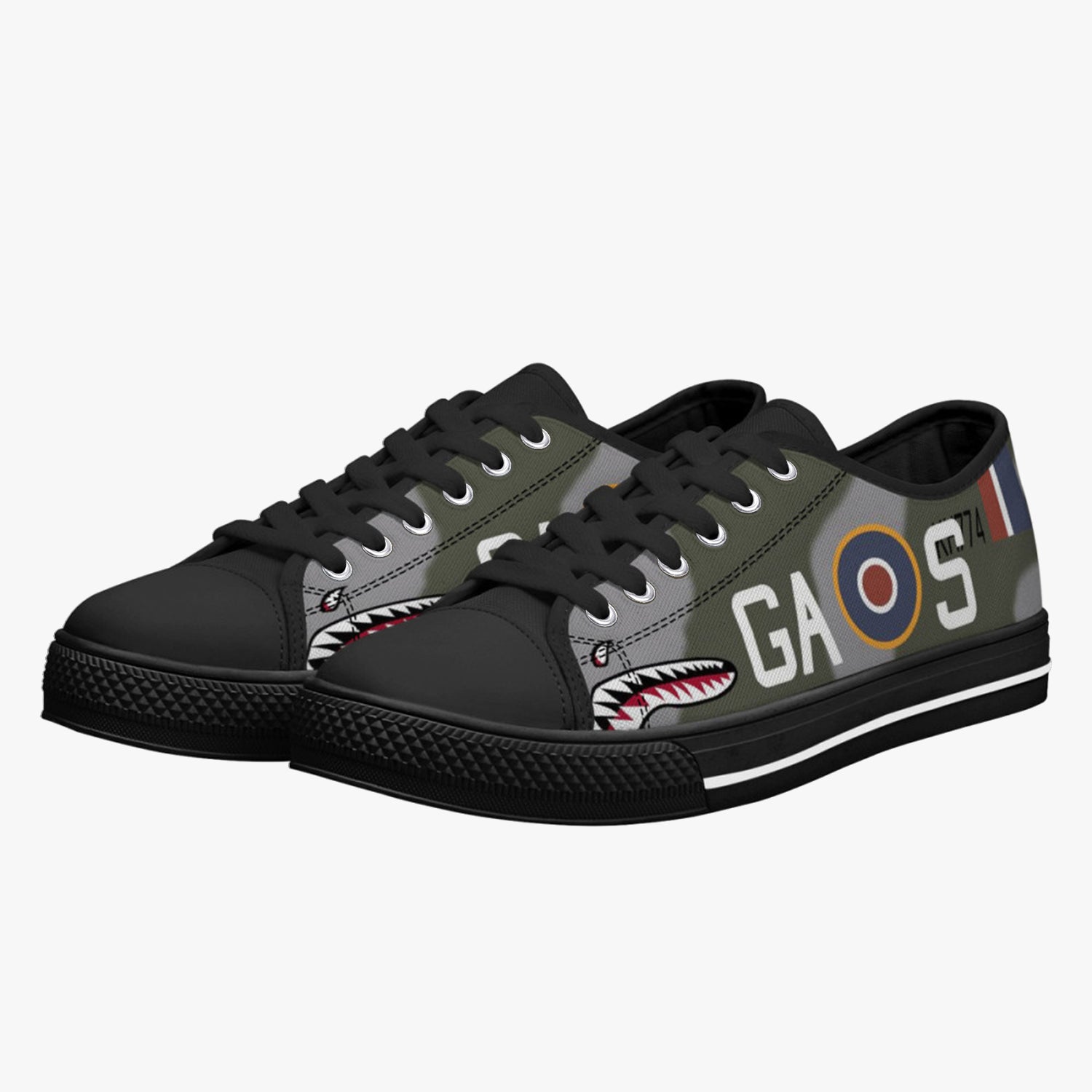 P-51 "GA-S" (KH774) Low Top Canvas Shoes - I Love a Hangar