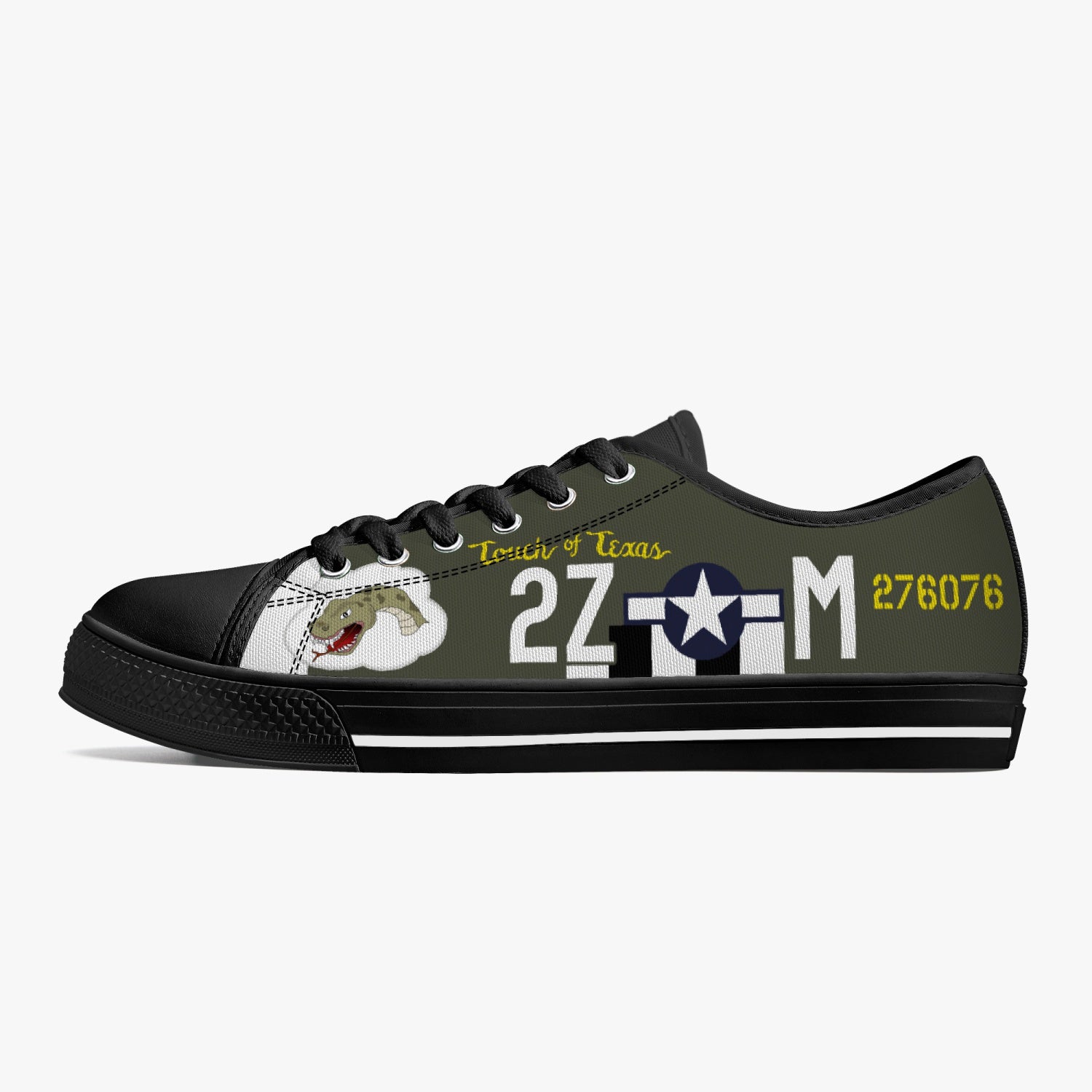 P-47 "Touch of Texas" Low Top Canvas Shoes - I Love a Hangar