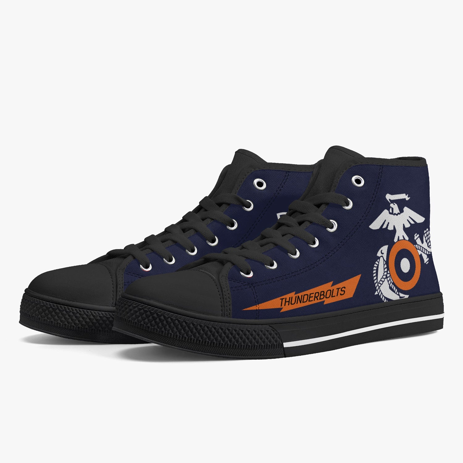 VMFA-251 "Thunderbolts" High Top Canvas Shoes - I Love a Hangar