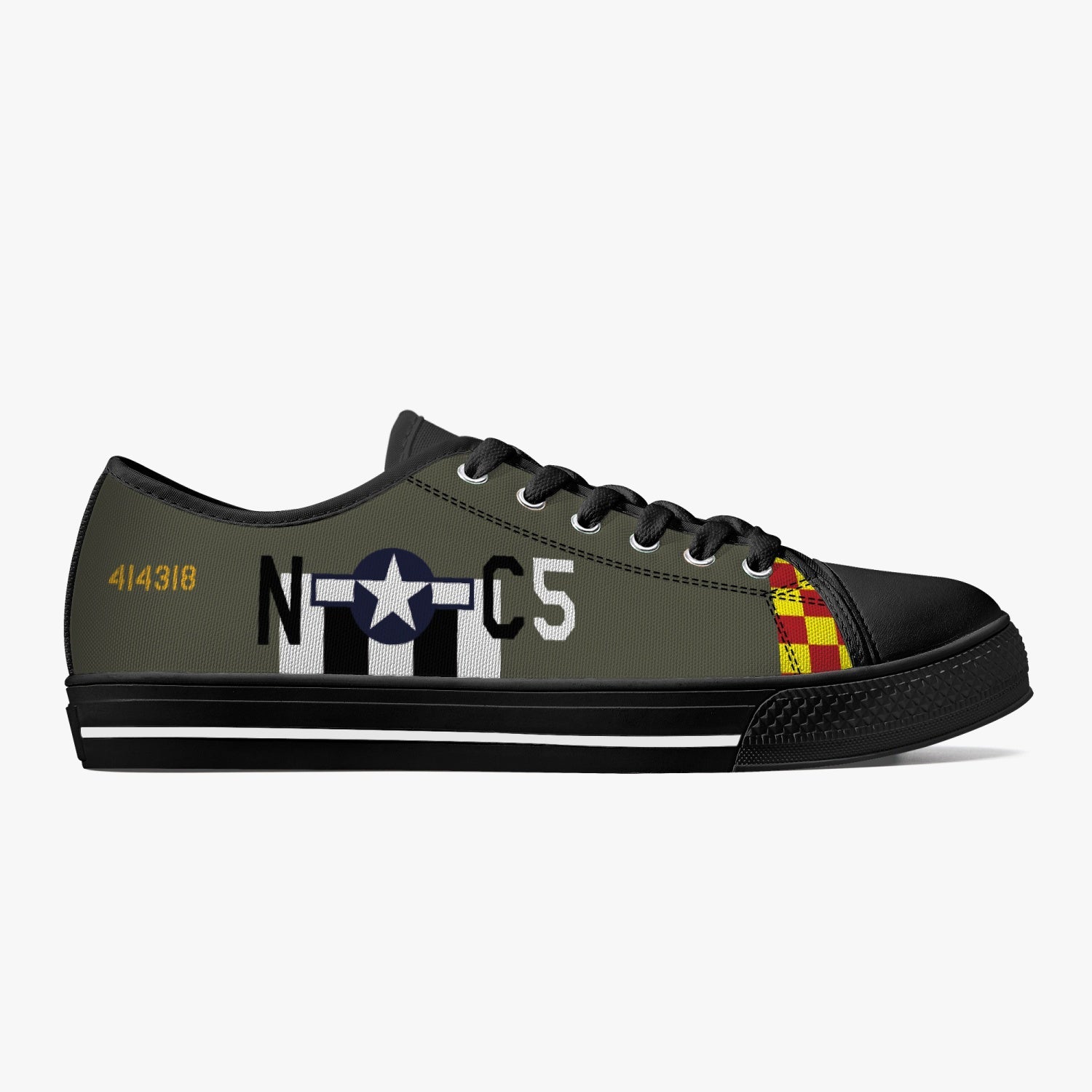 P-51 "Frenesi" Low Top Canvas Shoes - I Love a Hangar