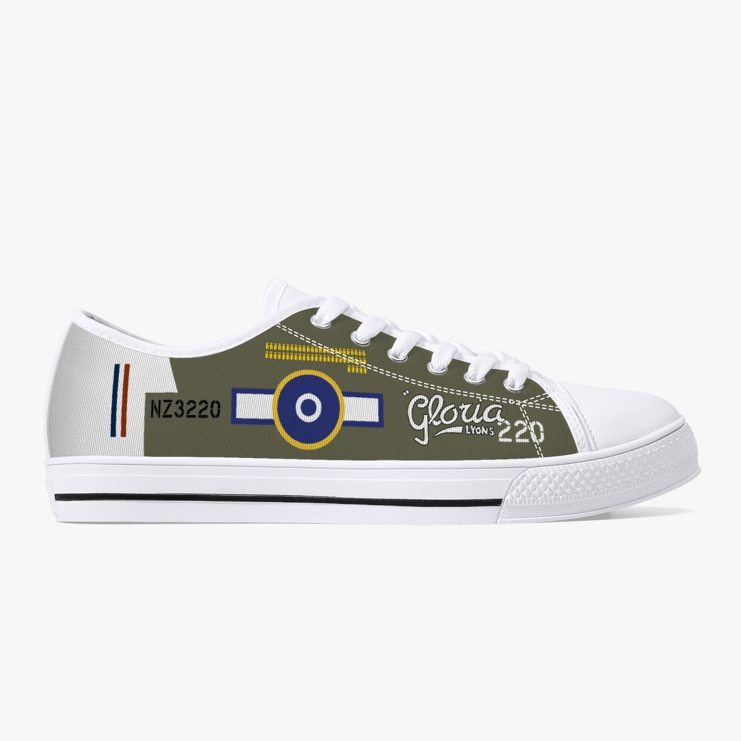 P-40 "Gloria Lyons" Low Top Canvas Shoes - I Love a Hangar