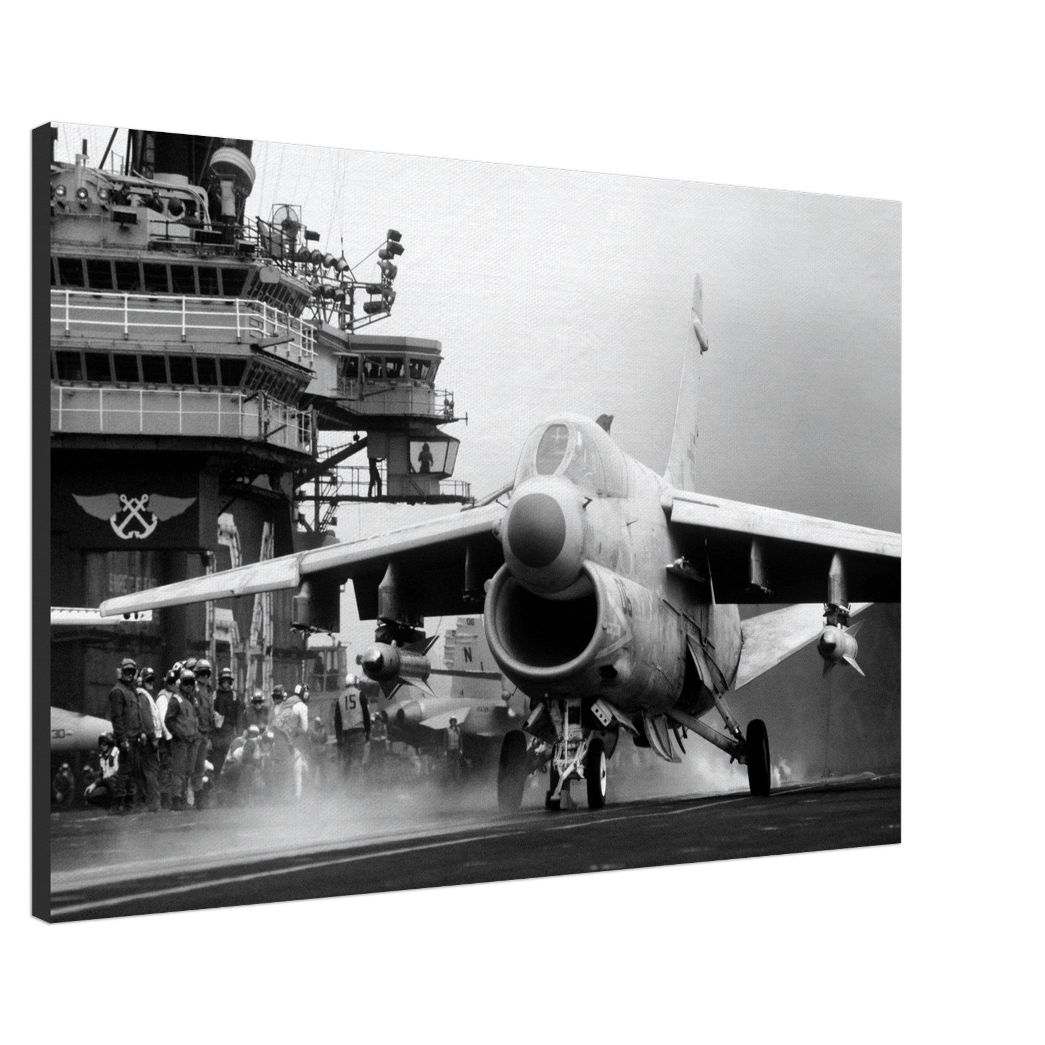 A-7 "Corsair II" Ready To Launch on Canvas - I Love a Hangar