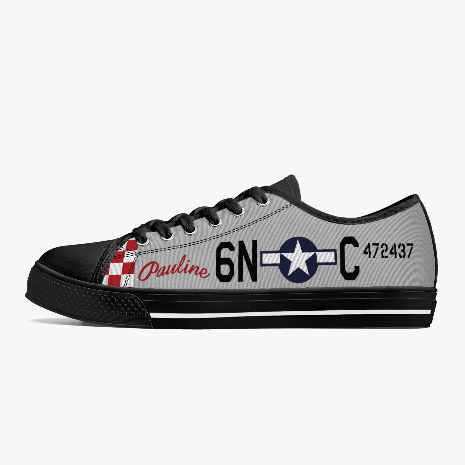 P-51 "Pauline" Low Top Canvas Shoes - I Love a Hangar