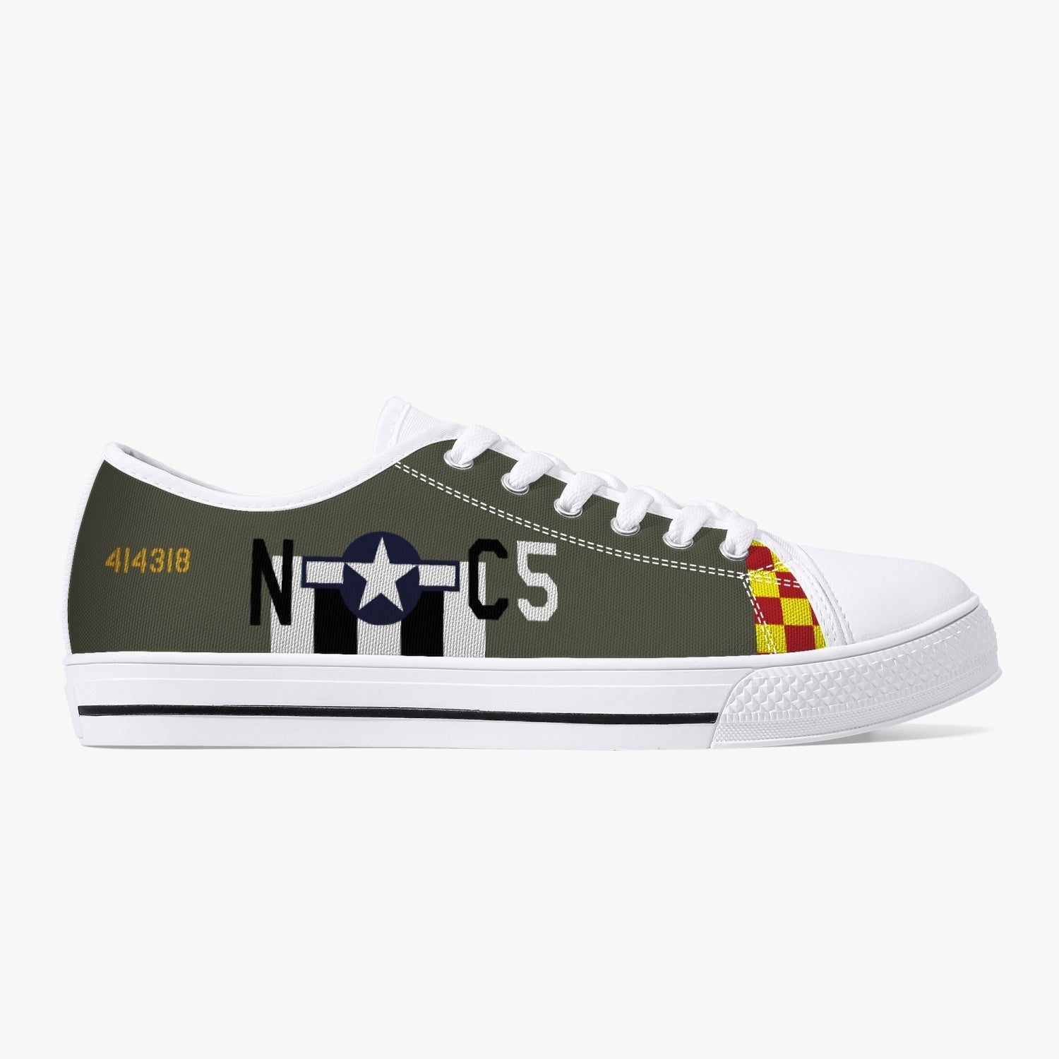 P-51 "Frenesi" Low Top Canvas Shoes - I Love a Hangar