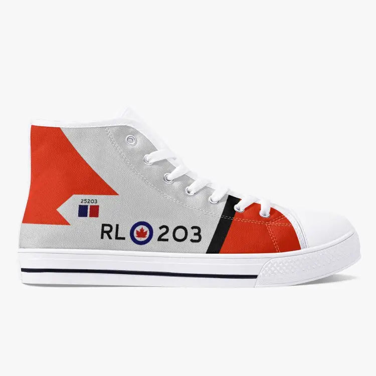 CF-105 Arrow #203 High Top Canvas Shoes - I Love a Hangar