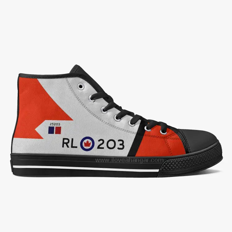 CF-105 Arrow #203 High Top Canvas Shoes - I Love a Hangar