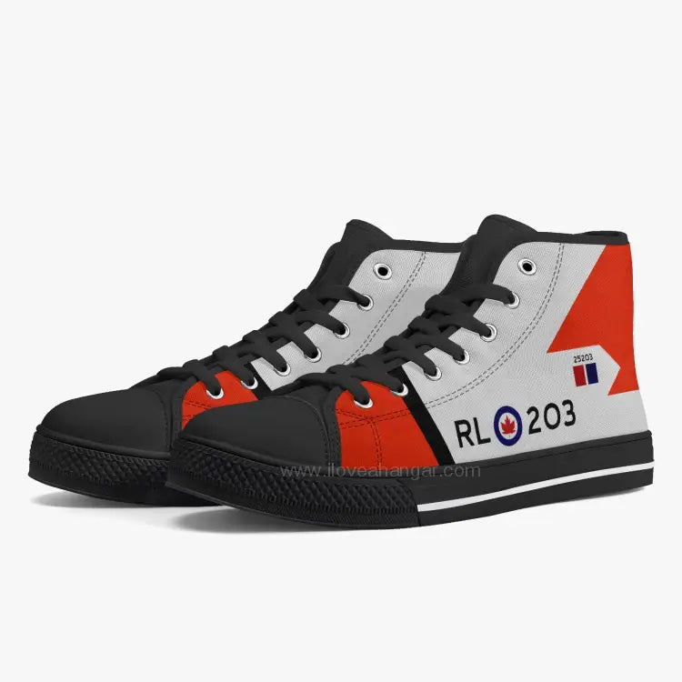 CF-105 Arrow #203 High Top Canvas Shoes - I Love a Hangar