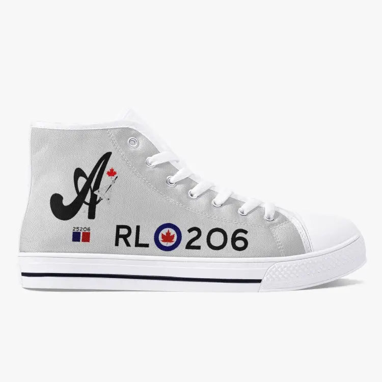 CF-105 Arrow #206 Branded High Top Canvas Shoes - I Love a Hangar