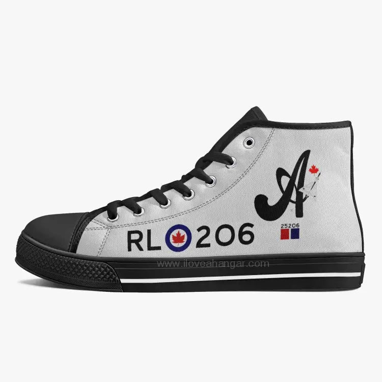 CF-105 Arrow #206 Branded High Top Canvas Shoes - I Love a Hangar