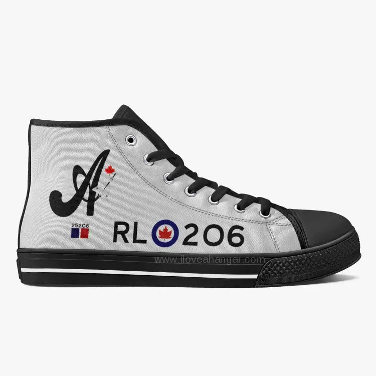 CF-105 Arrow #206 Branded High Top Canvas Shoes - I Love a Hangar