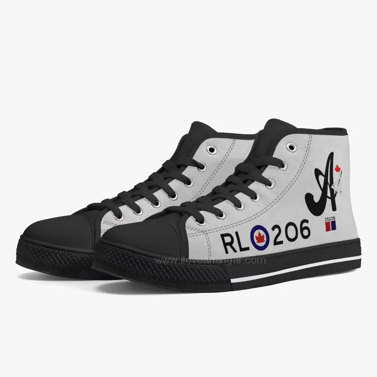 CF-105 Arrow #206 Branded High Top Canvas Shoes - I Love a Hangar