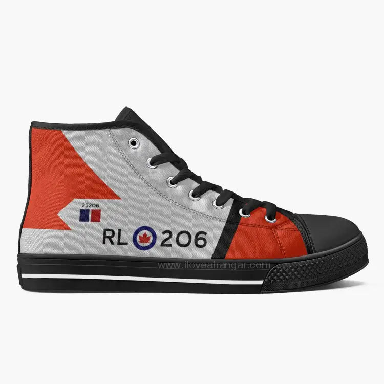 CF-105 Arrow #206 High Top Canvas Shoes - I Love a Hangar