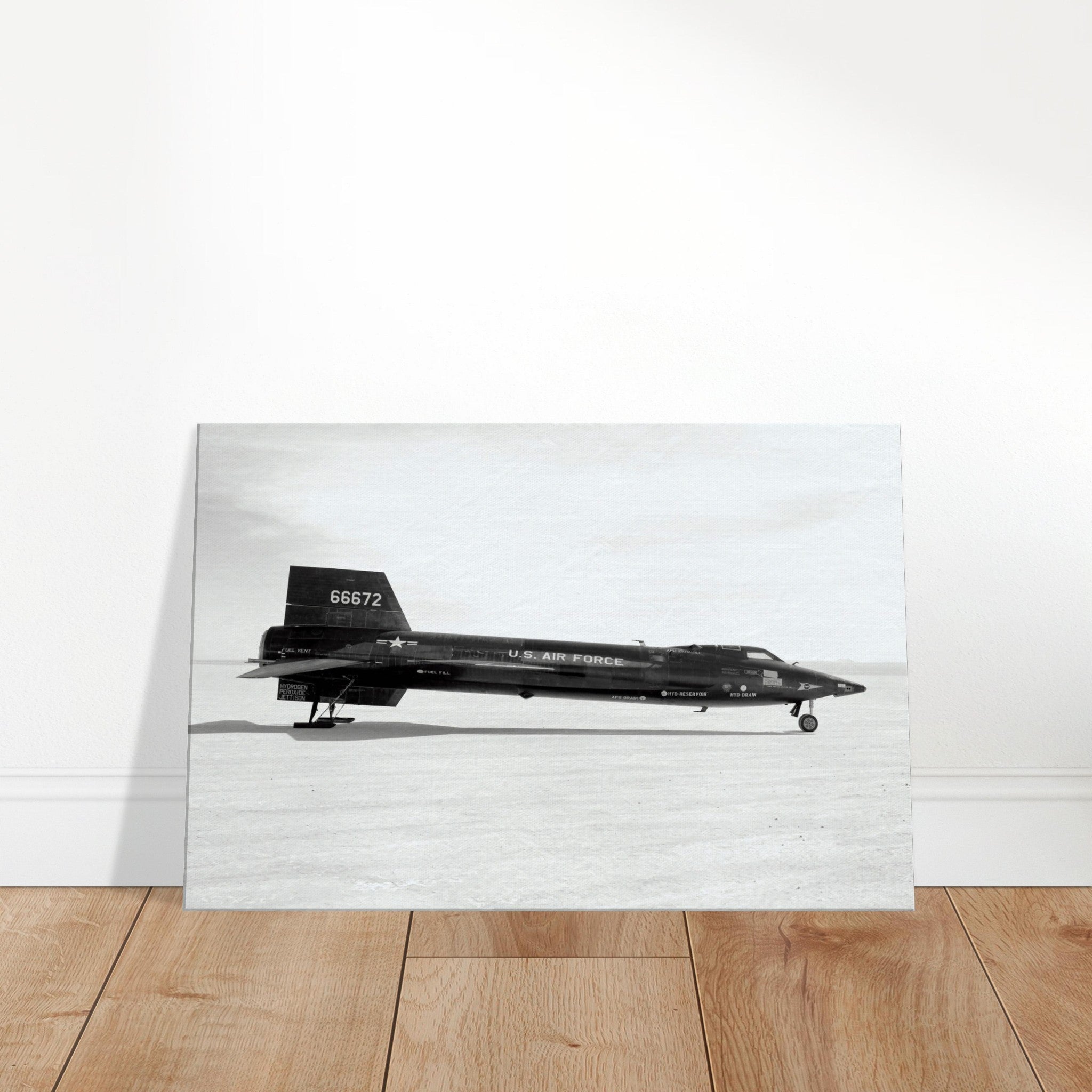 X-15 Side View on Canvas - I Love a Hangar