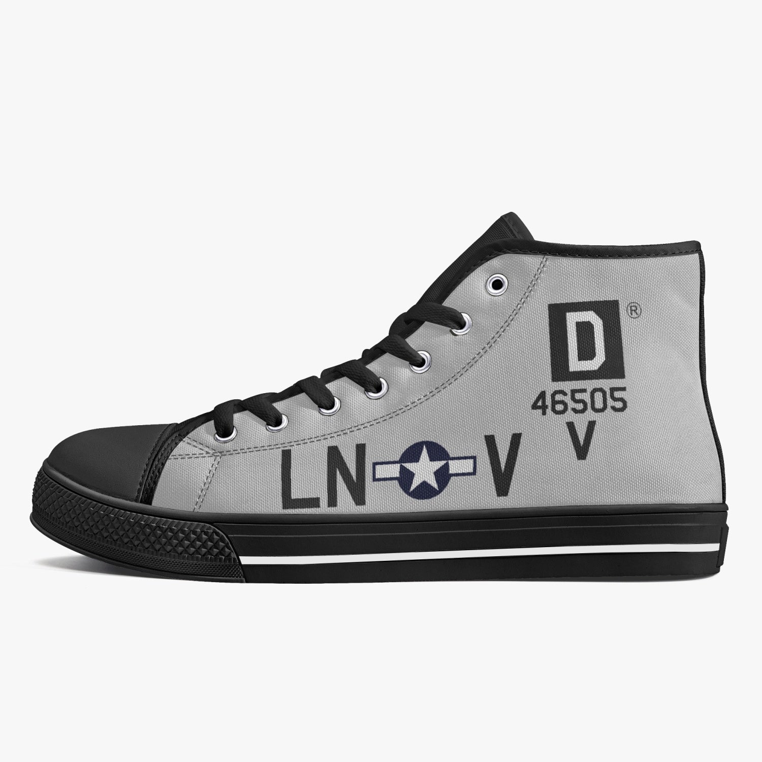 B-17 "LN-V" (46505) Women's High Top Canvas Shoes - I Love a Hangar