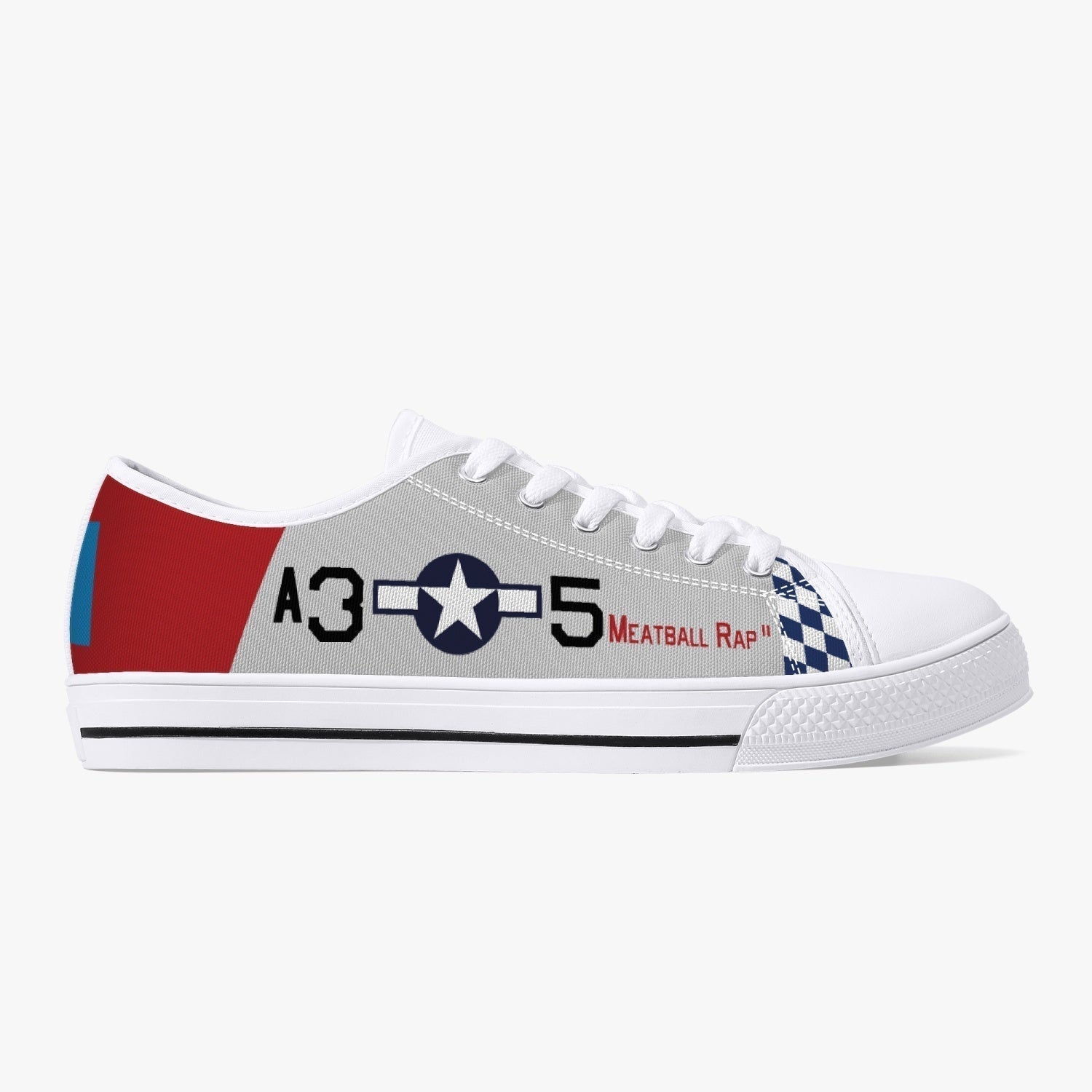 P-51 "Meatball Rap II" Low Top Canvas Shoes - I Love a Hangar