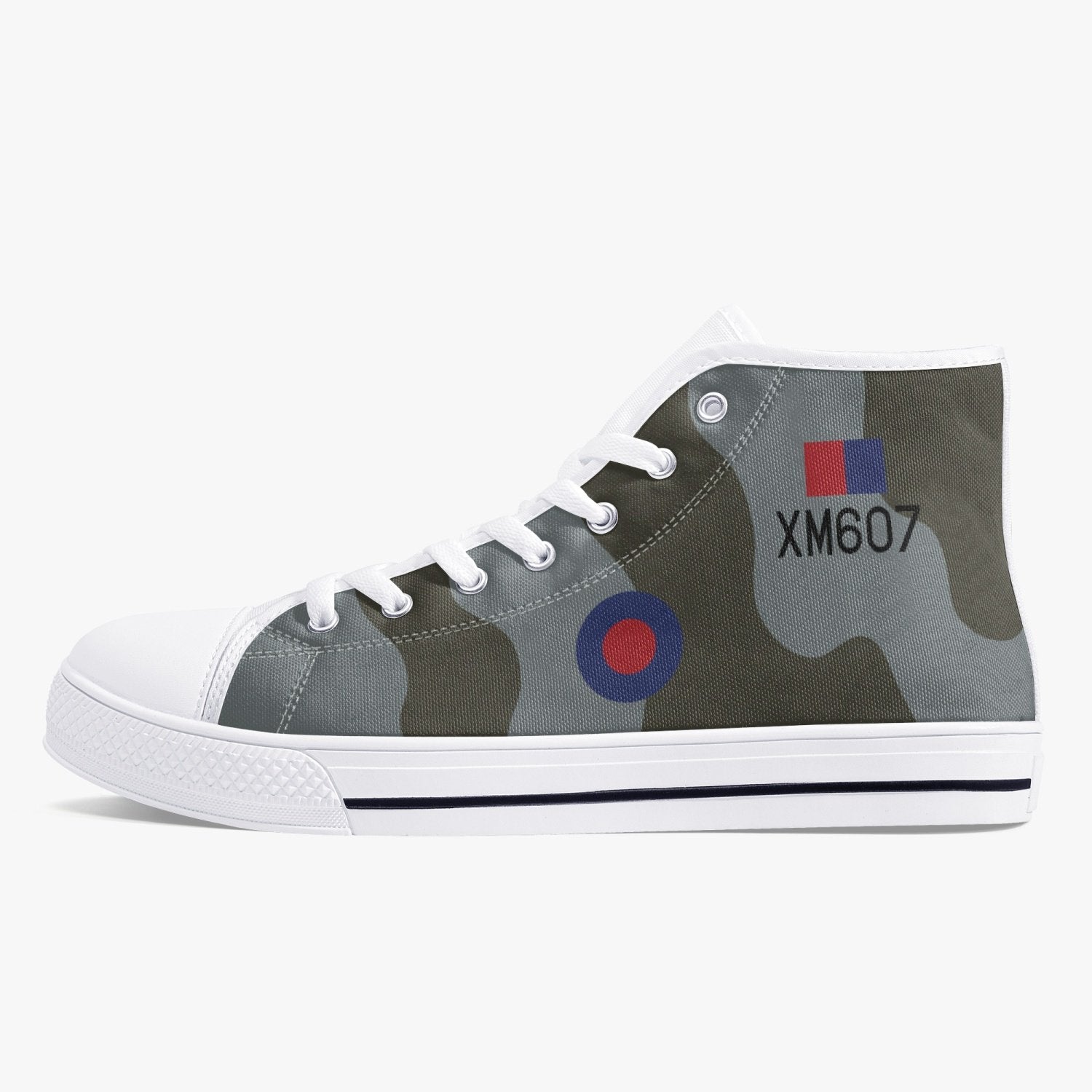 Avro Vulcan #607 High Top Canvas Shoes - I Love a Hangar
