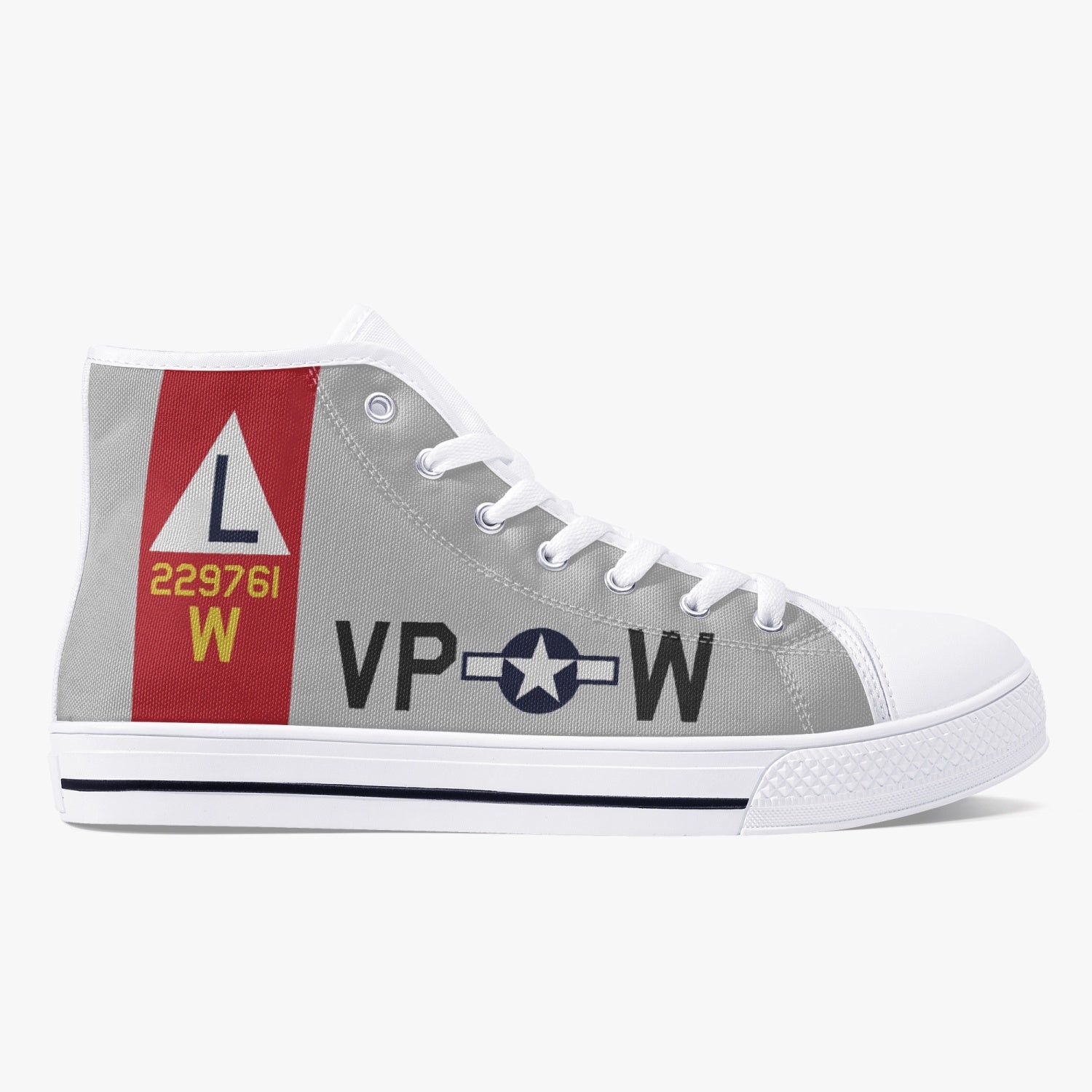 B-17 "VP-W" (229761) High Top Canvas Shoes - I Love a Hangar
