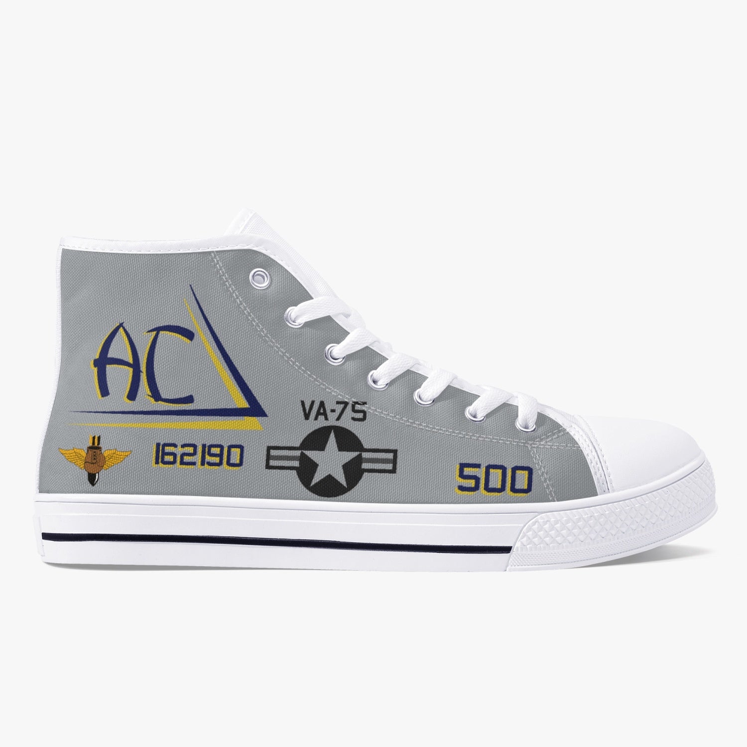 VA-75 "Sunday Punchers" High Top Canvas Shoes - I Love a Hangar