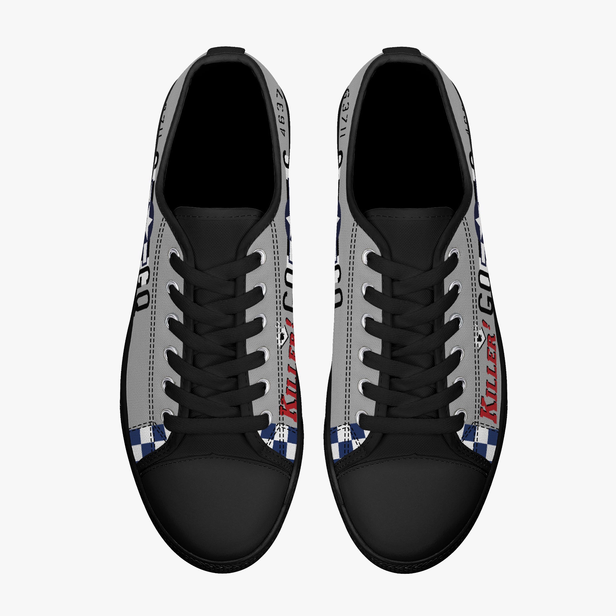 P-51 "Killer!" Low Top Canvas Shoes - I Love a Hangar