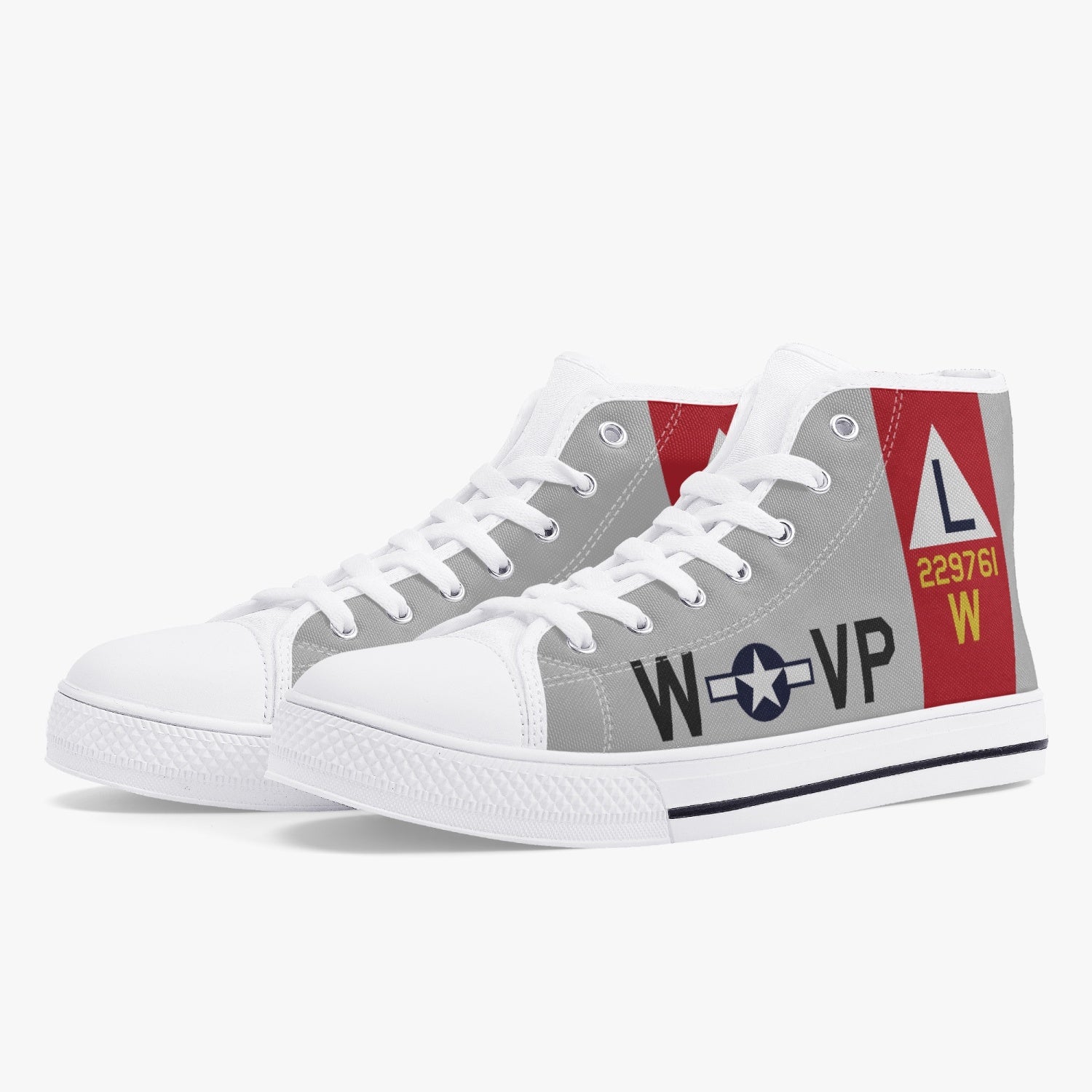 B-17 "VP-W" (229761) High Top Canvas Shoes - I Love a Hangar