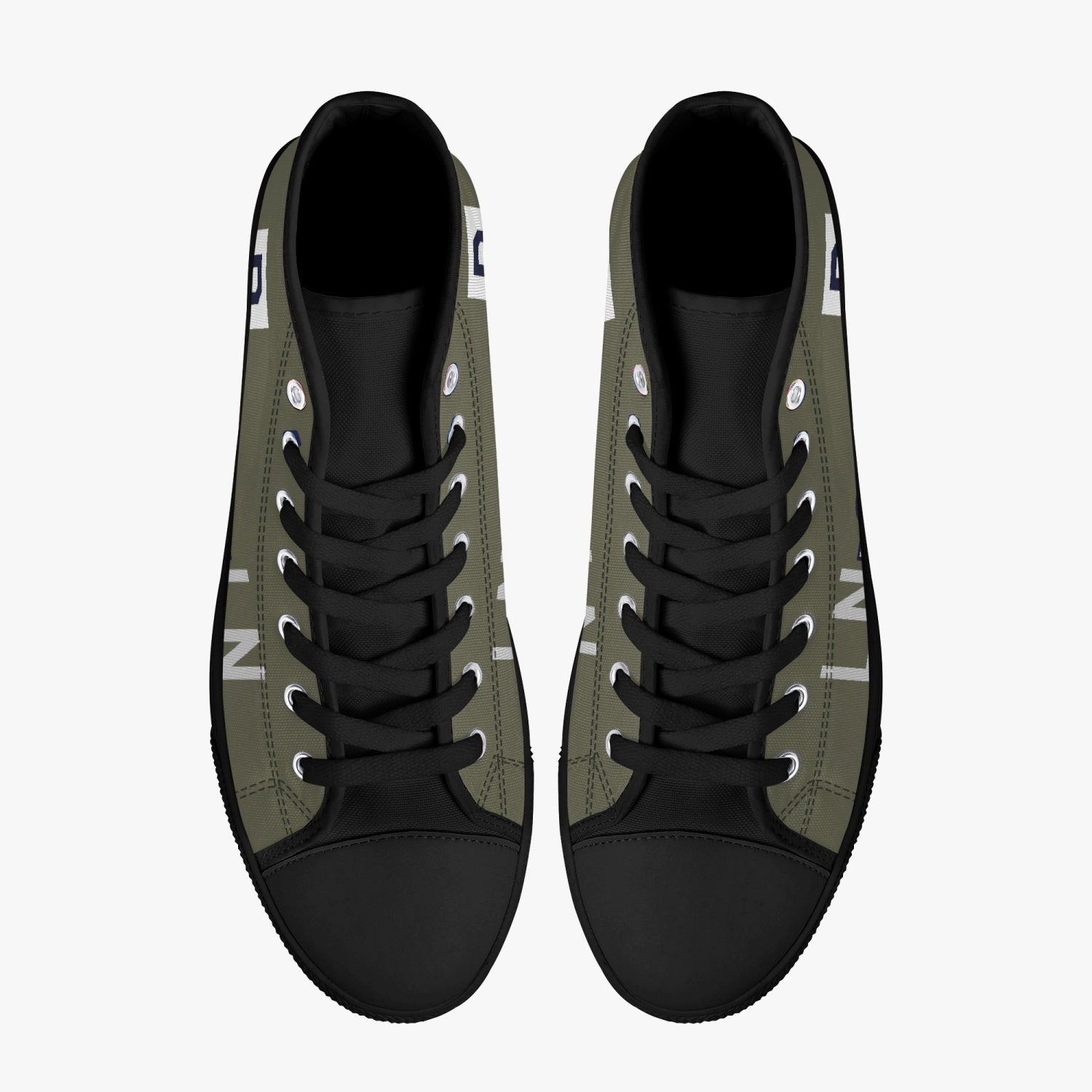 B-17 "LN-V" (46505) High Top Canvas Shoes - I Love a Hangar
