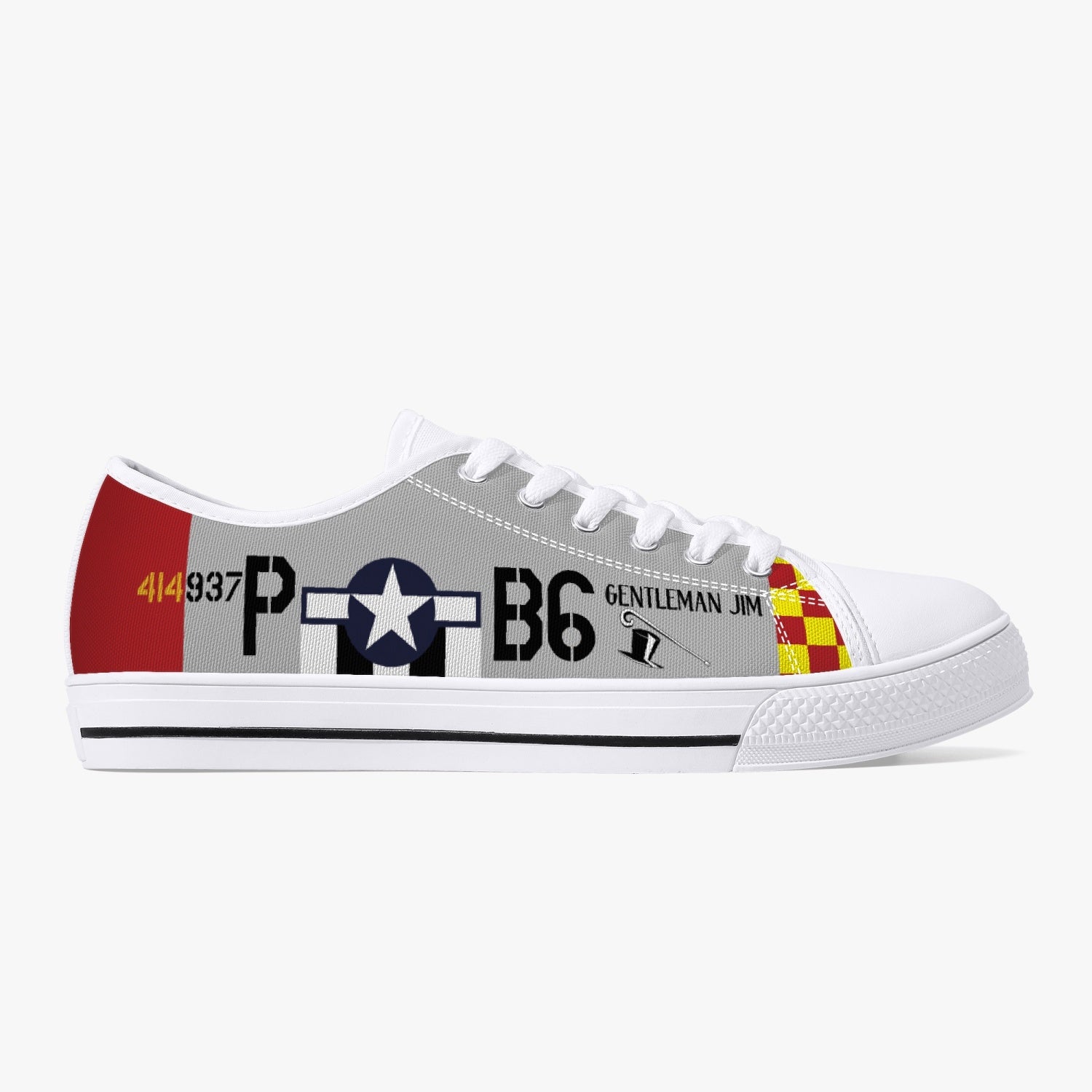 P-51 "Gentleman Jim" Low Top Canvas Shoes - I Love a Hangar