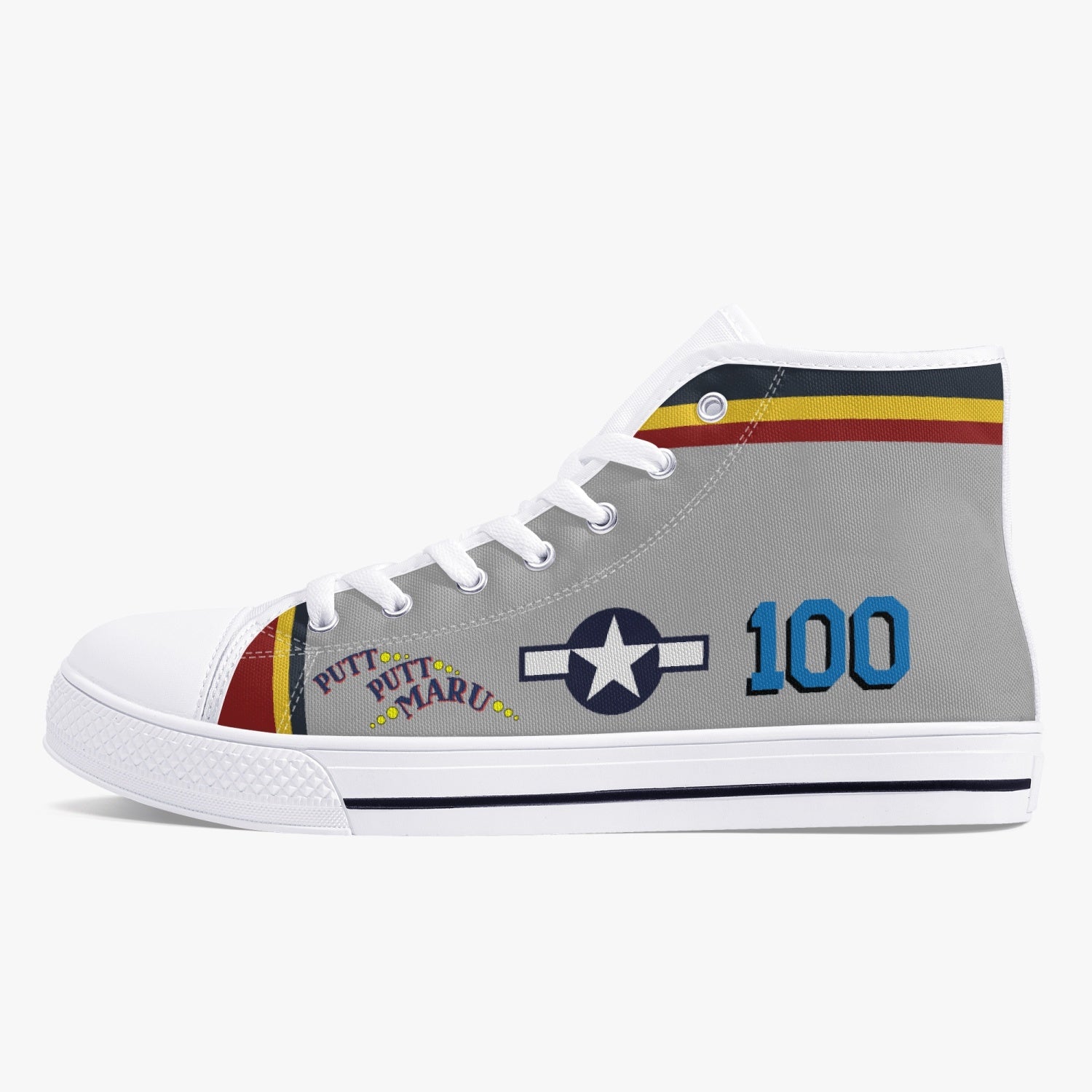 P-38 "Putt Putt Maru" High Top Canvas Shoes - I Love a Hangar