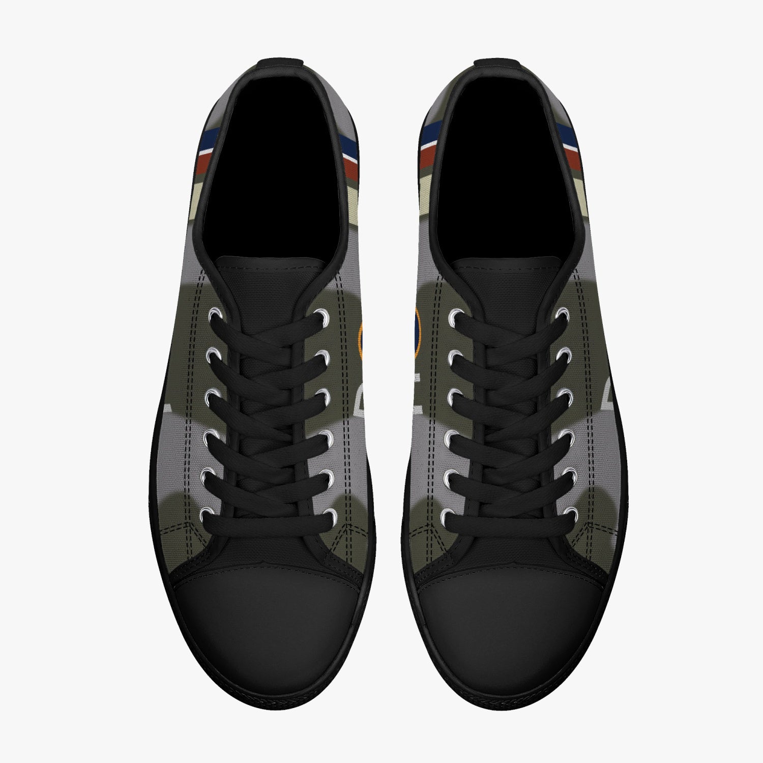 Spitfire "R-H" of Keith "Bluey" Truscott Low Top Canvas Shoes - I Love a Hangar