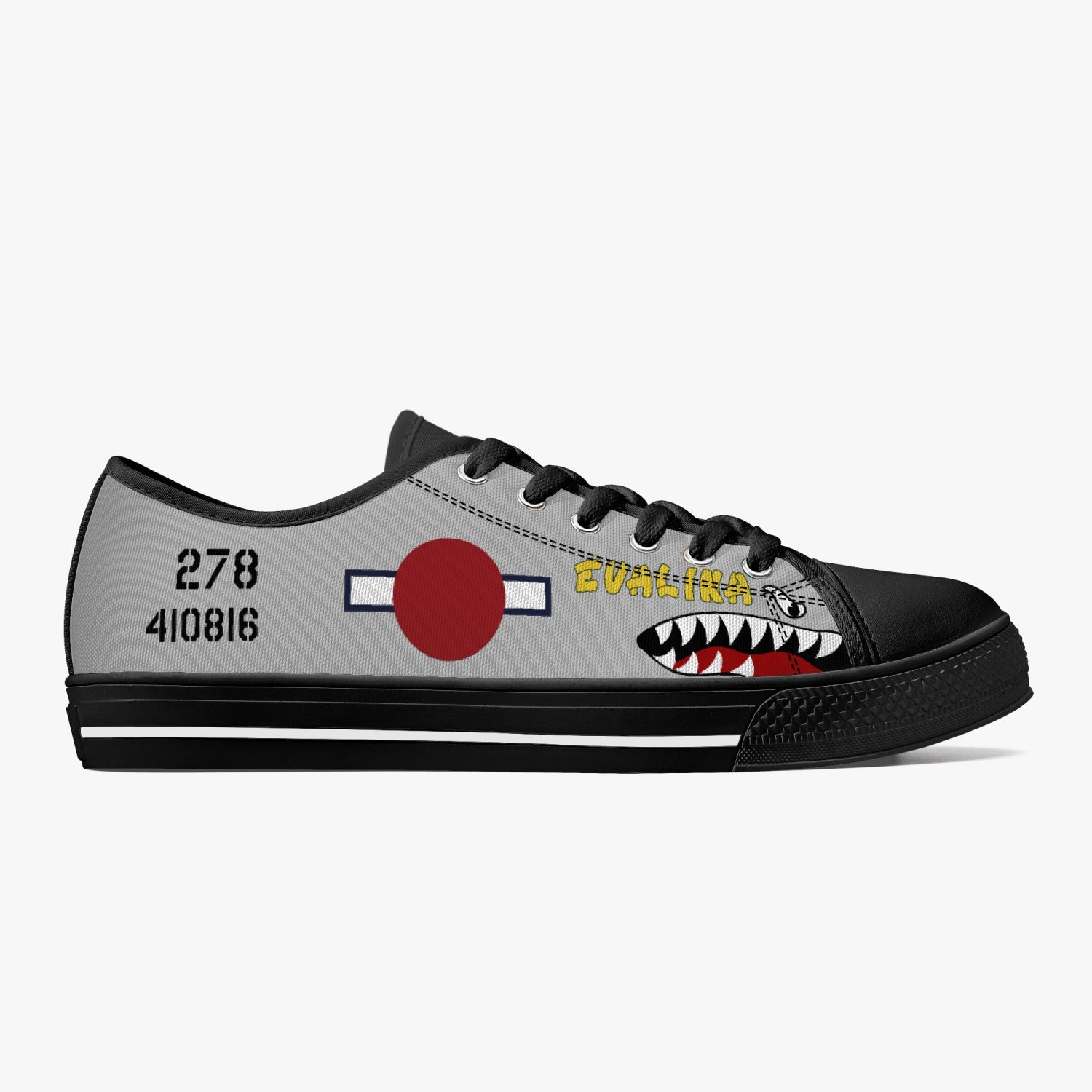 P-51 "Evalina" Low Top Canvas Shoes - I Love a Hangar
