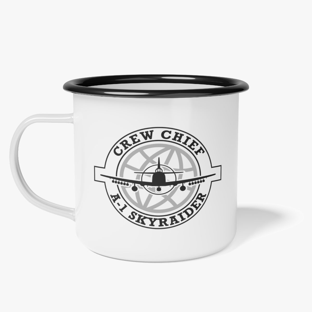 Crew Chief Enamel Mug (A-1 Skyraider ) - I Love a Hangar