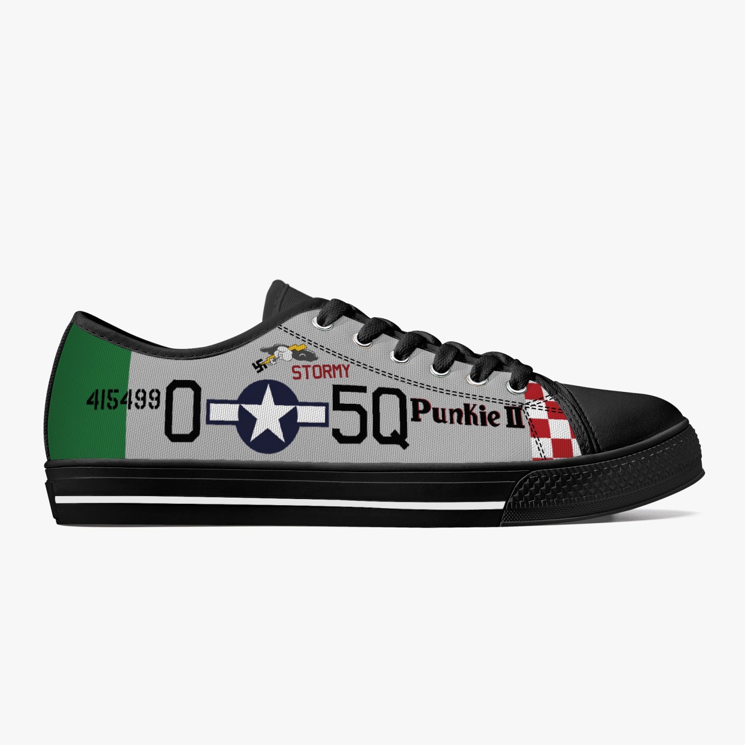 P-51 "Punkie II" Low Top Canvas Shoes - I Love a Hangar